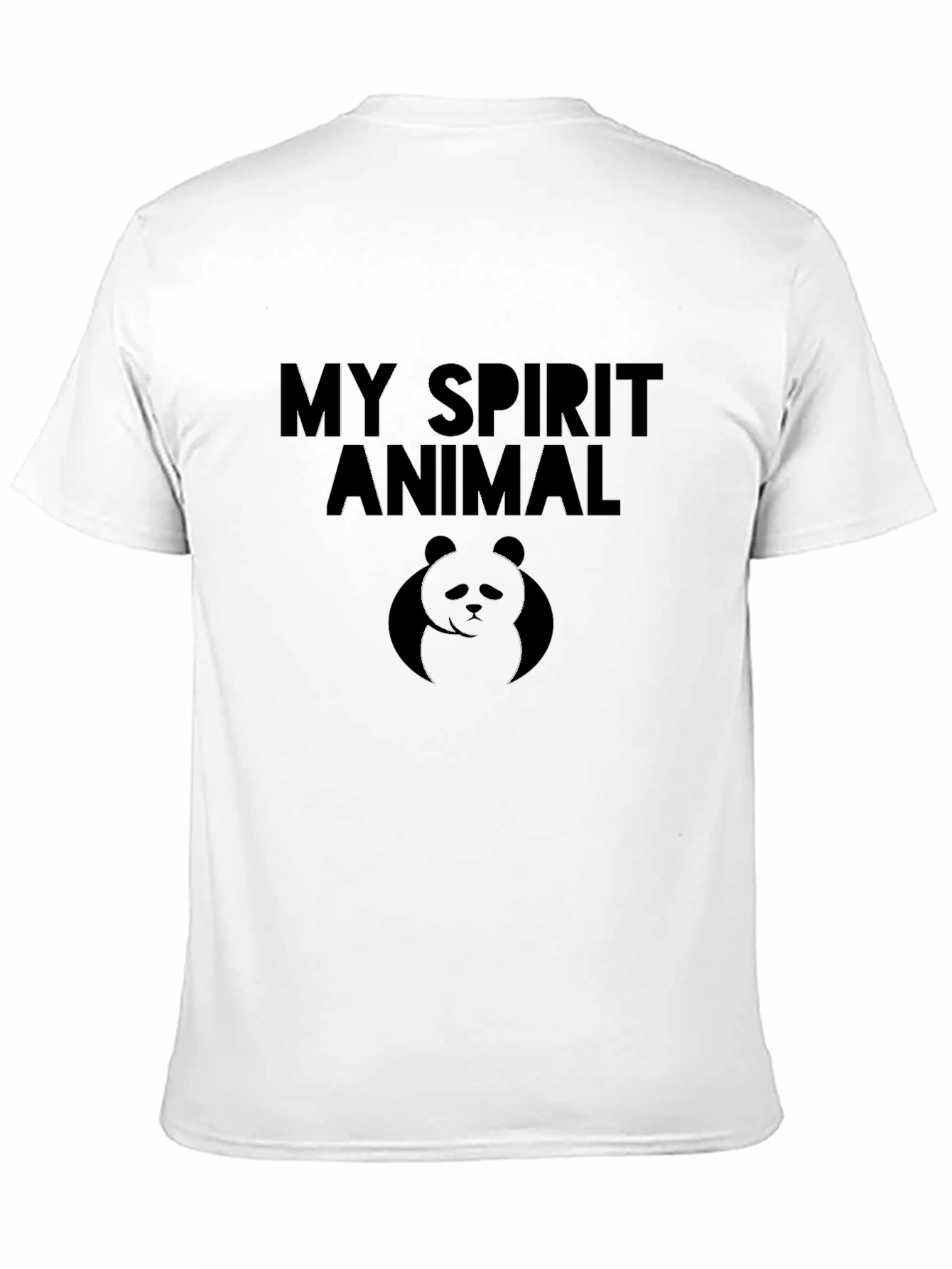 My Spirit Animal Panda Black T-Shirt