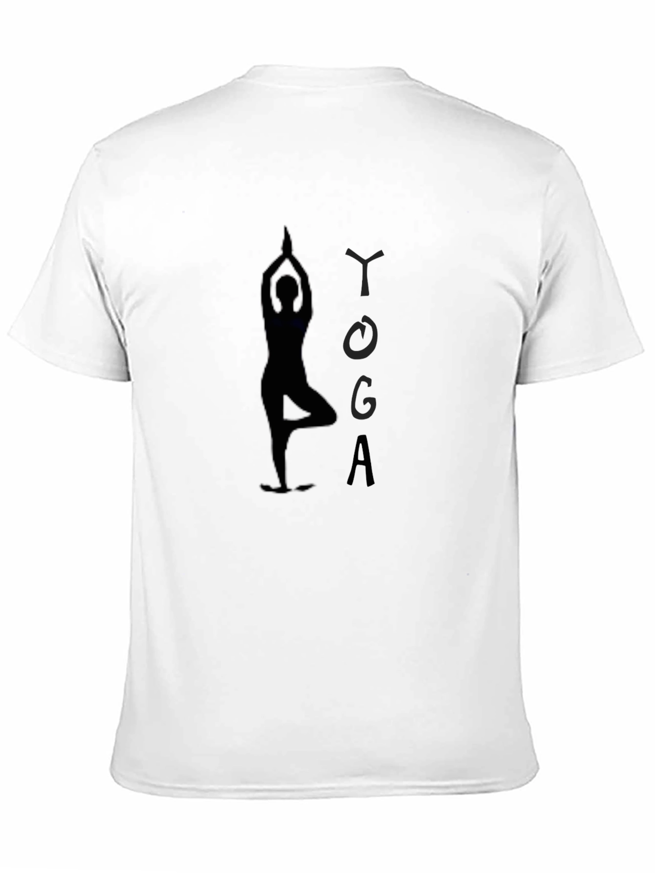 Yoga Silhouette Black T-Shirt