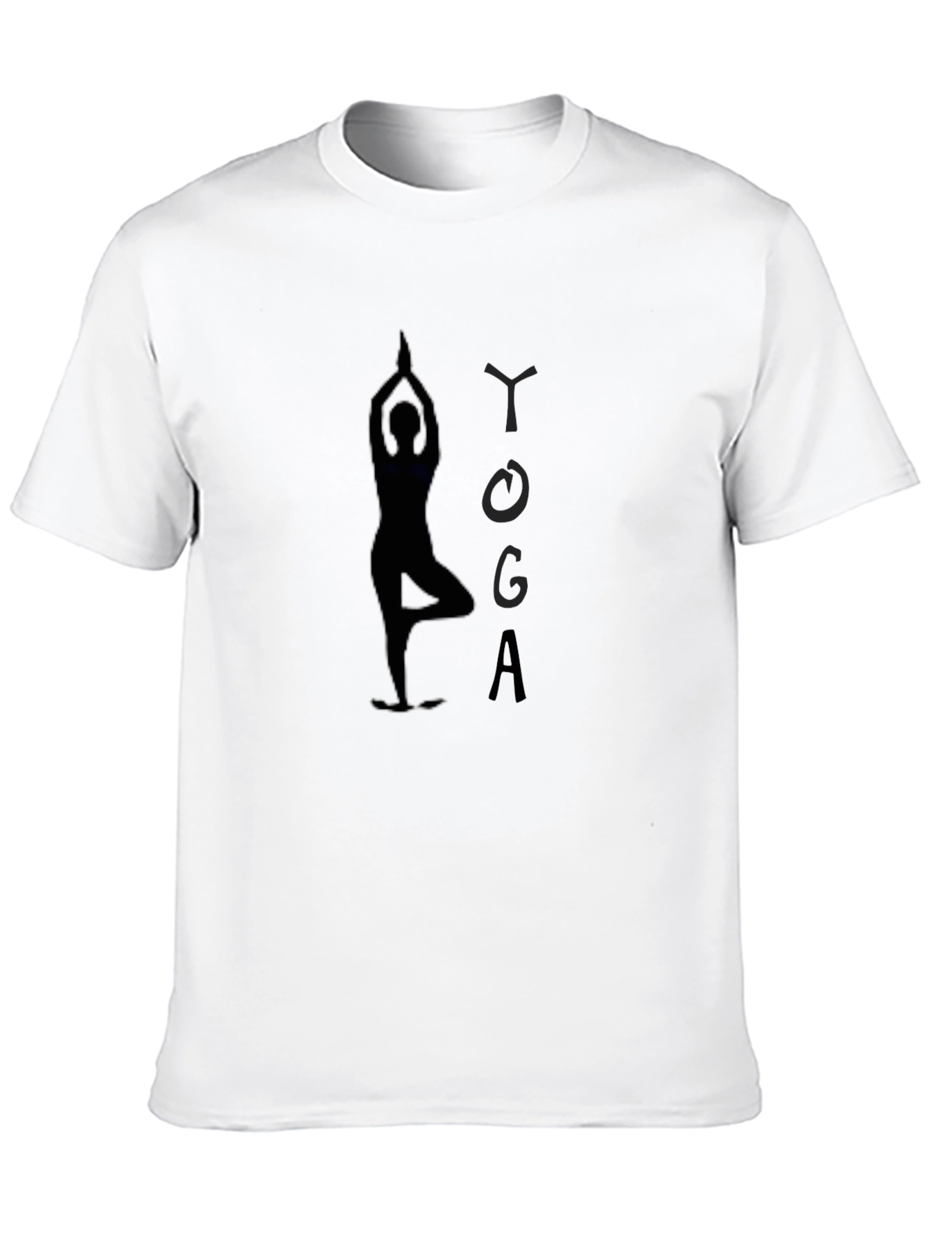 Yoga Silhouette Black T-Shirt