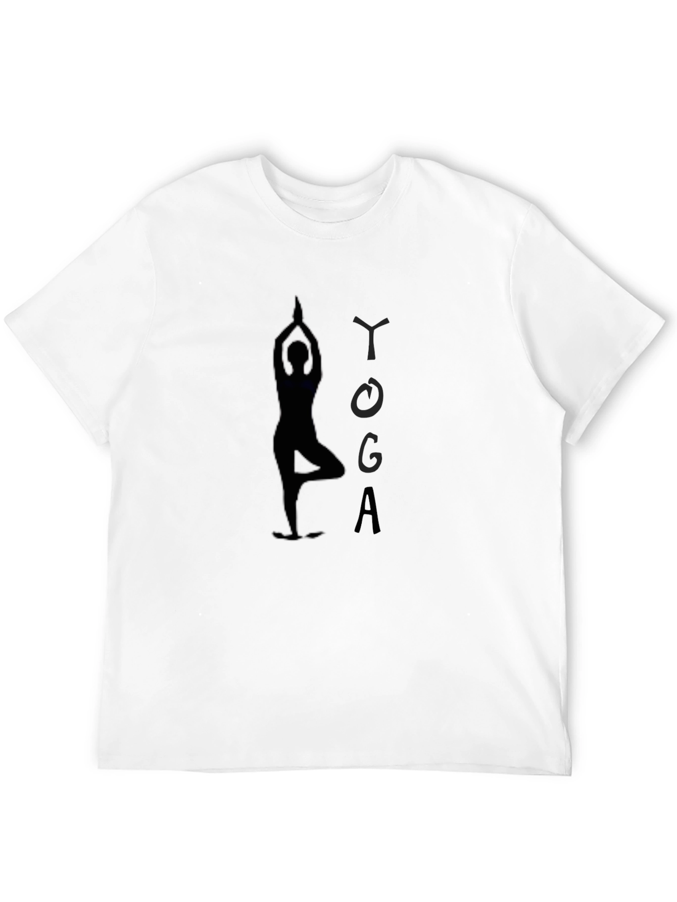 Yoga Silhouette Black T-Shirt