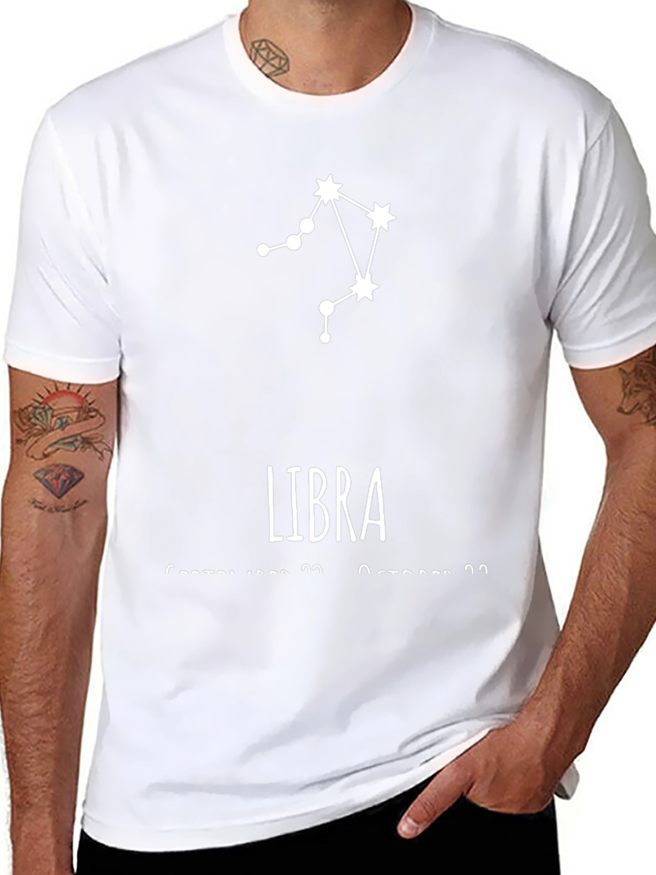 Libra Zodiac Constellation Graphic Tee