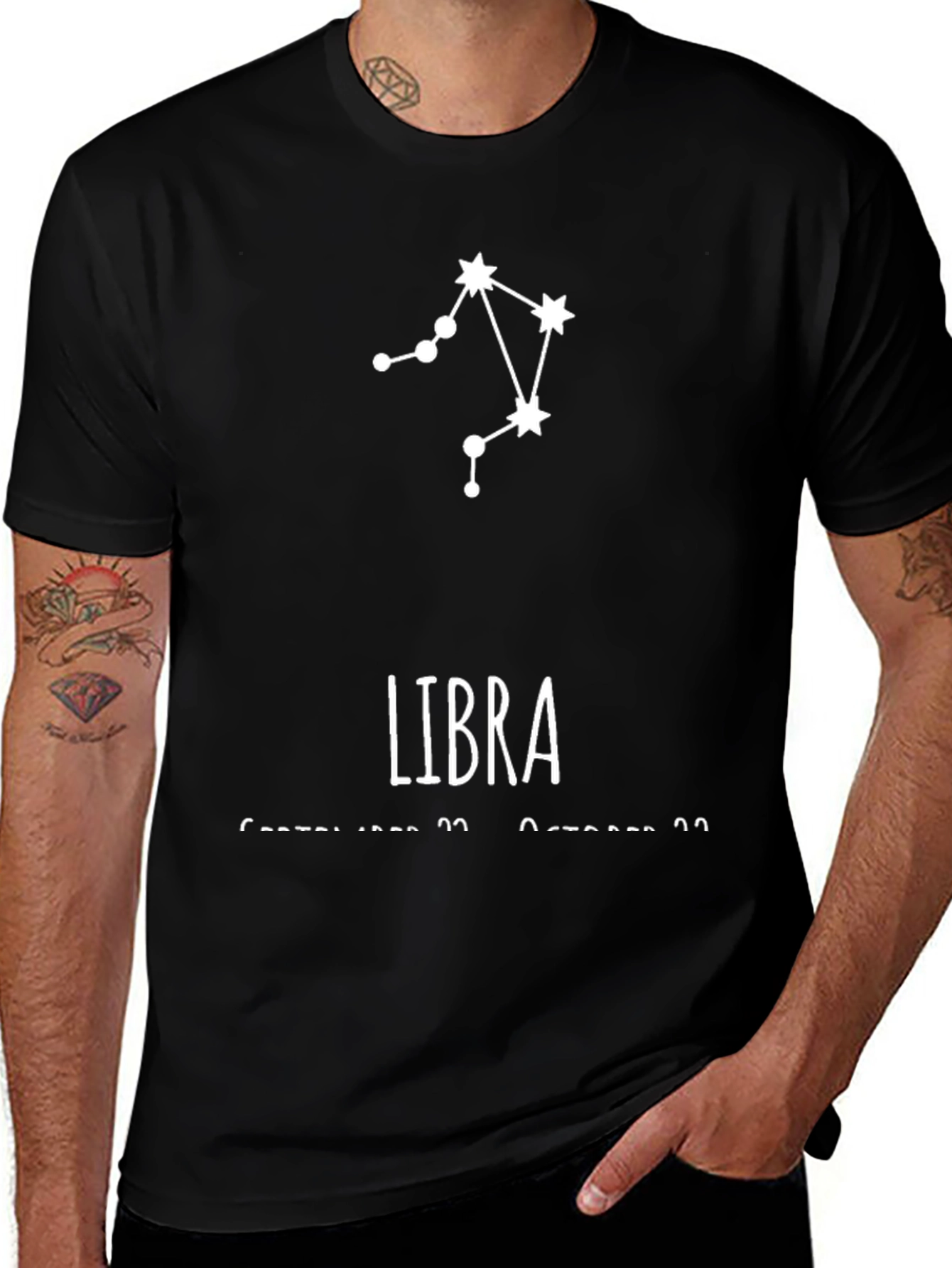 Libra Zodiac Constellation Graphic Tee