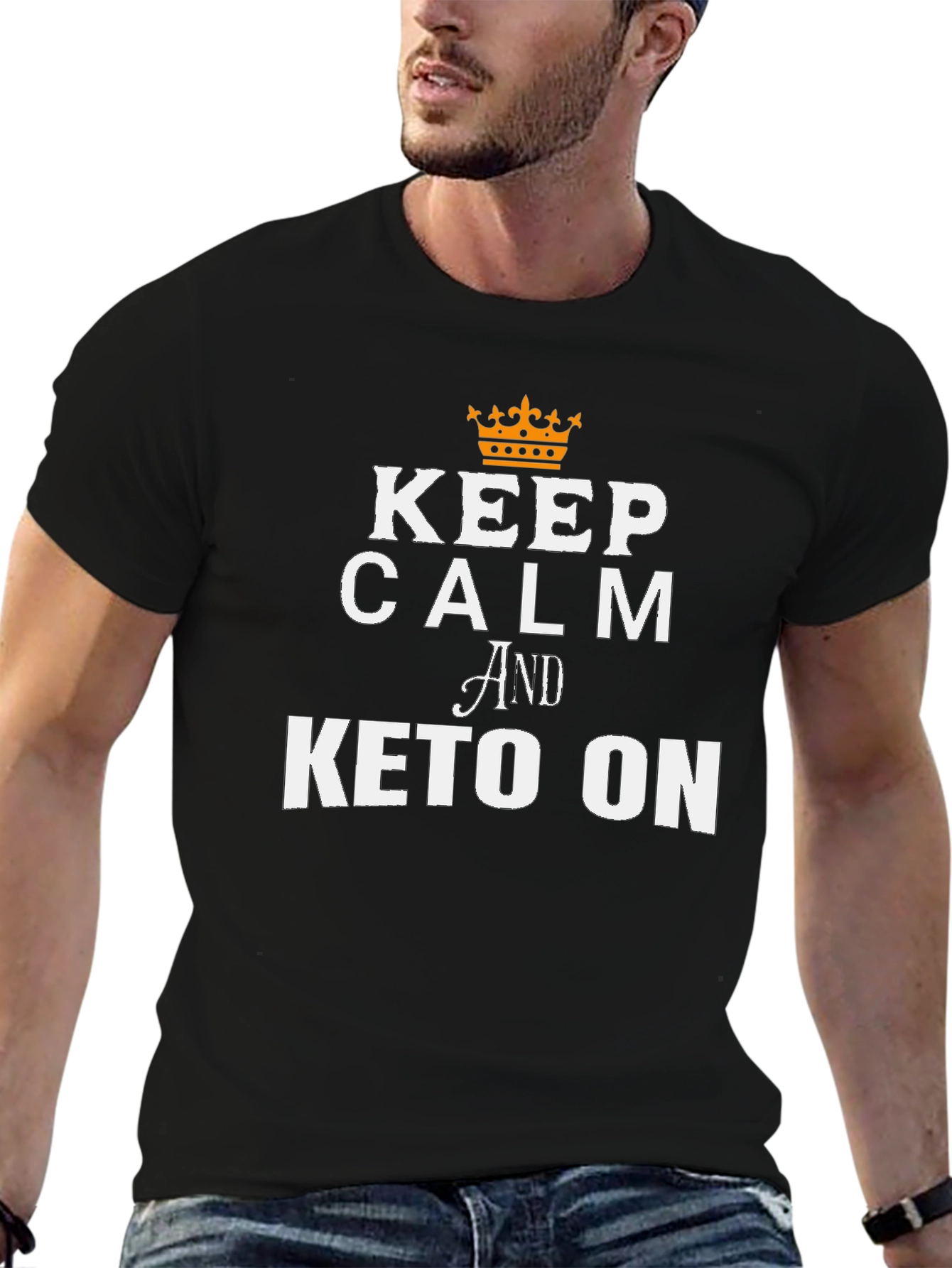 Keep Calm and Keto On Graphic Tee
