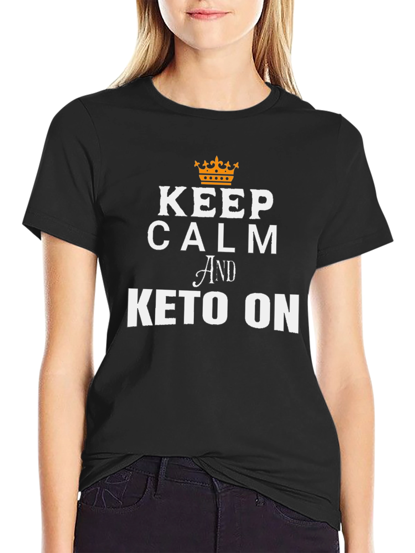 Keep Calm and Keto On Graphic Tee