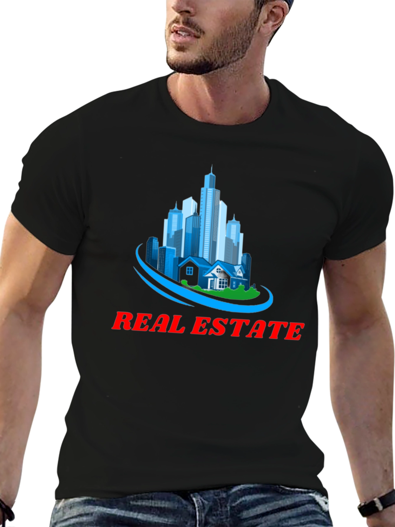 Real Estate Graphic T-Shirt - City & Home Design