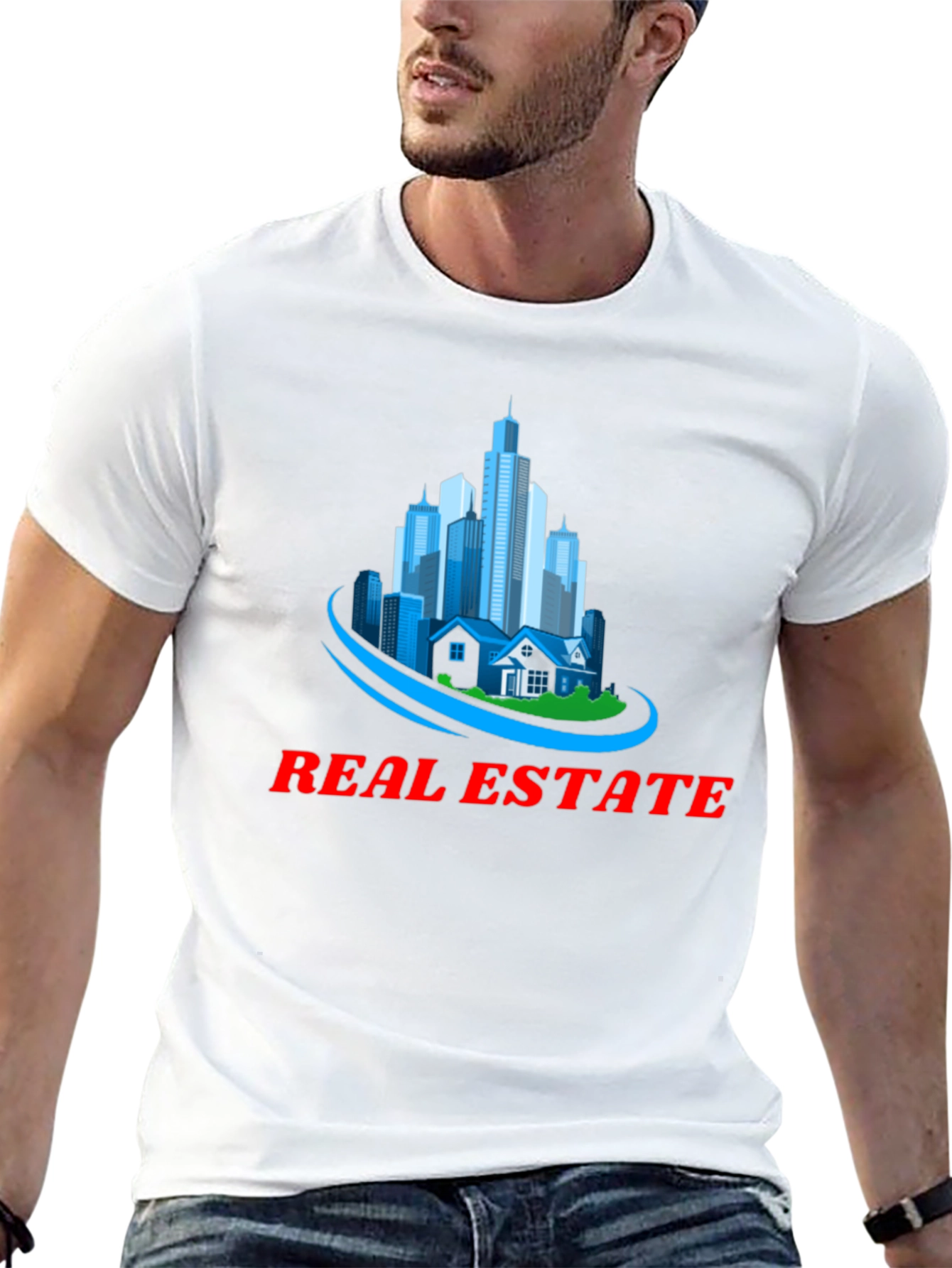 Real Estate Graphic T-Shirt - City & Home Design