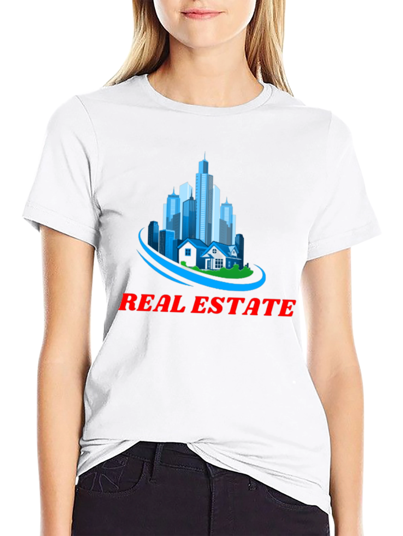 Real Estate Graphic T-Shirt - City & Home Design