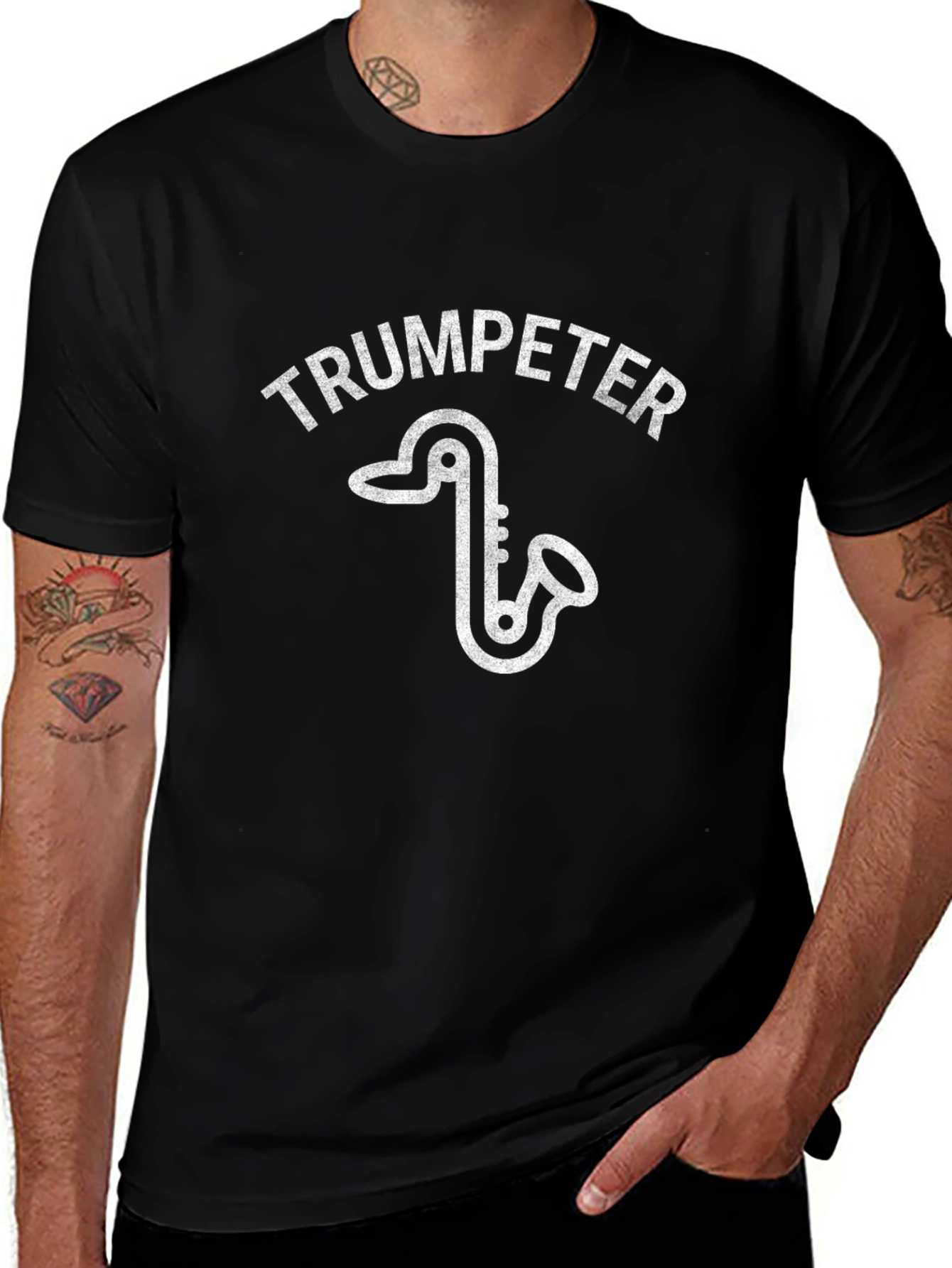 Trumpeter Saxophone Graphic T-Shirt