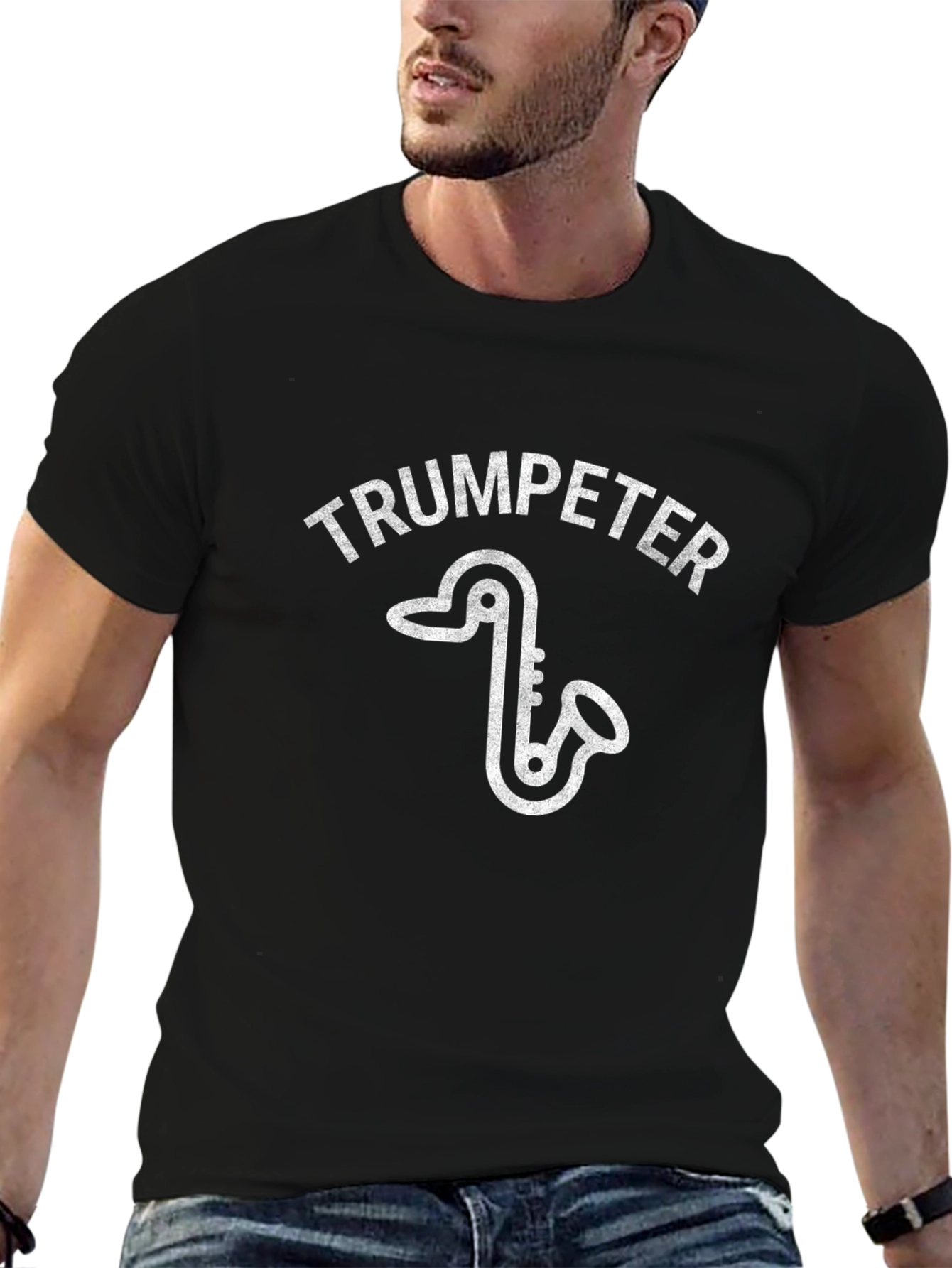 Trumpeter Saxophone Graphic T-Shirt