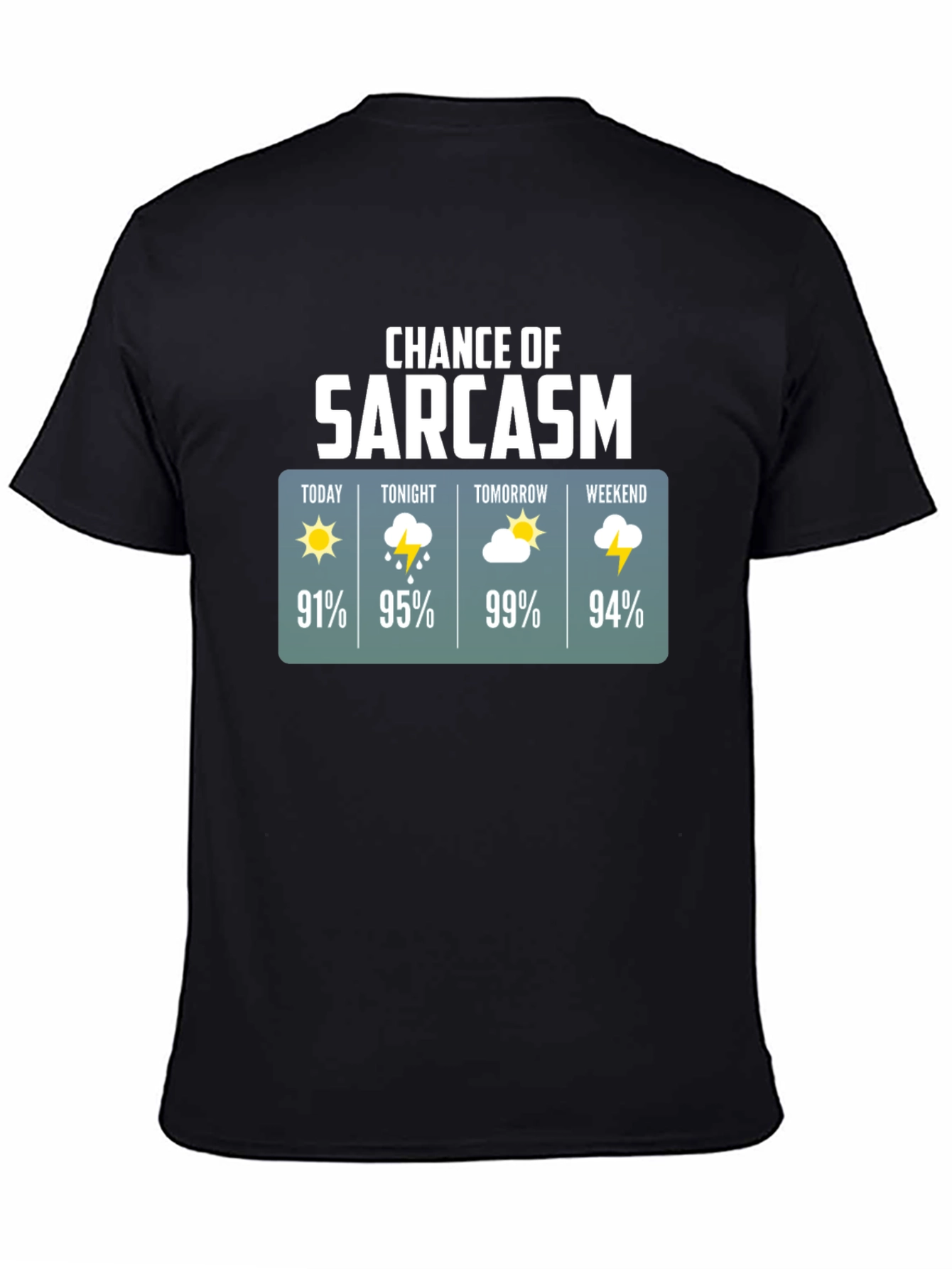 Sarcasm Weather Forecast Graphic Tee