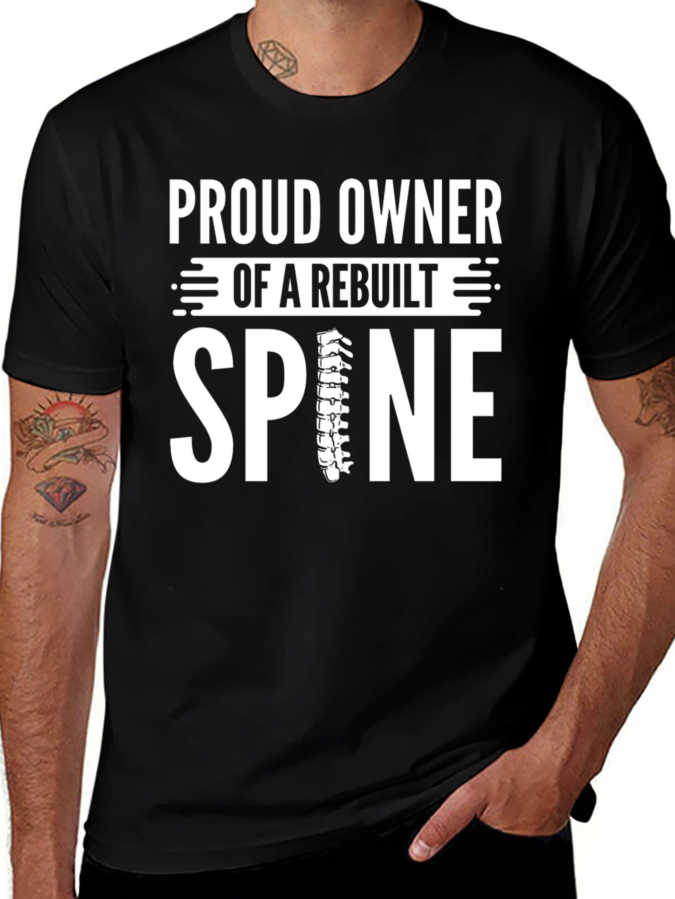 Proud Owner Rebuilt Spine Graphic Tee