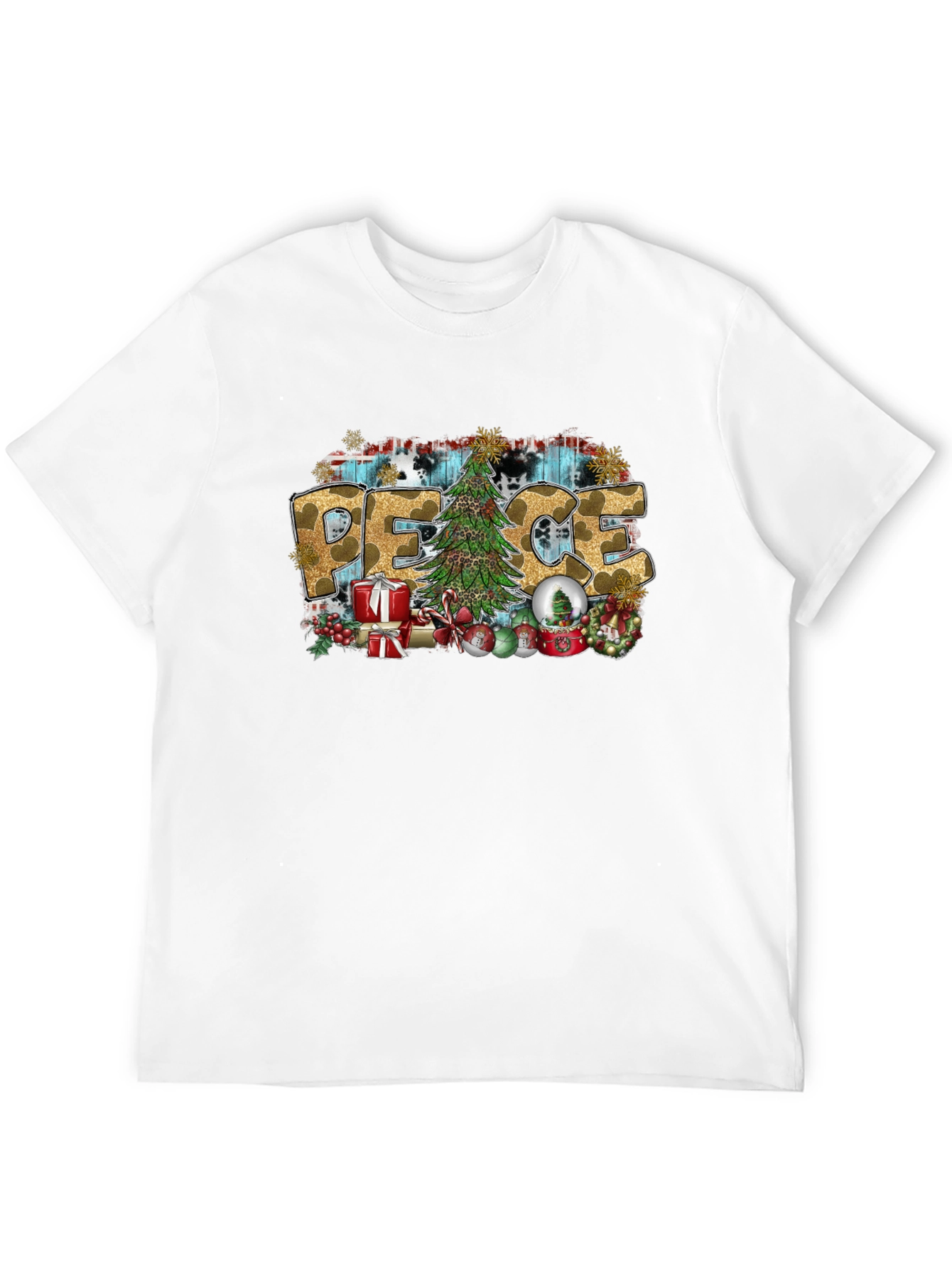 Peace Christmas Graphic T-Shirt
