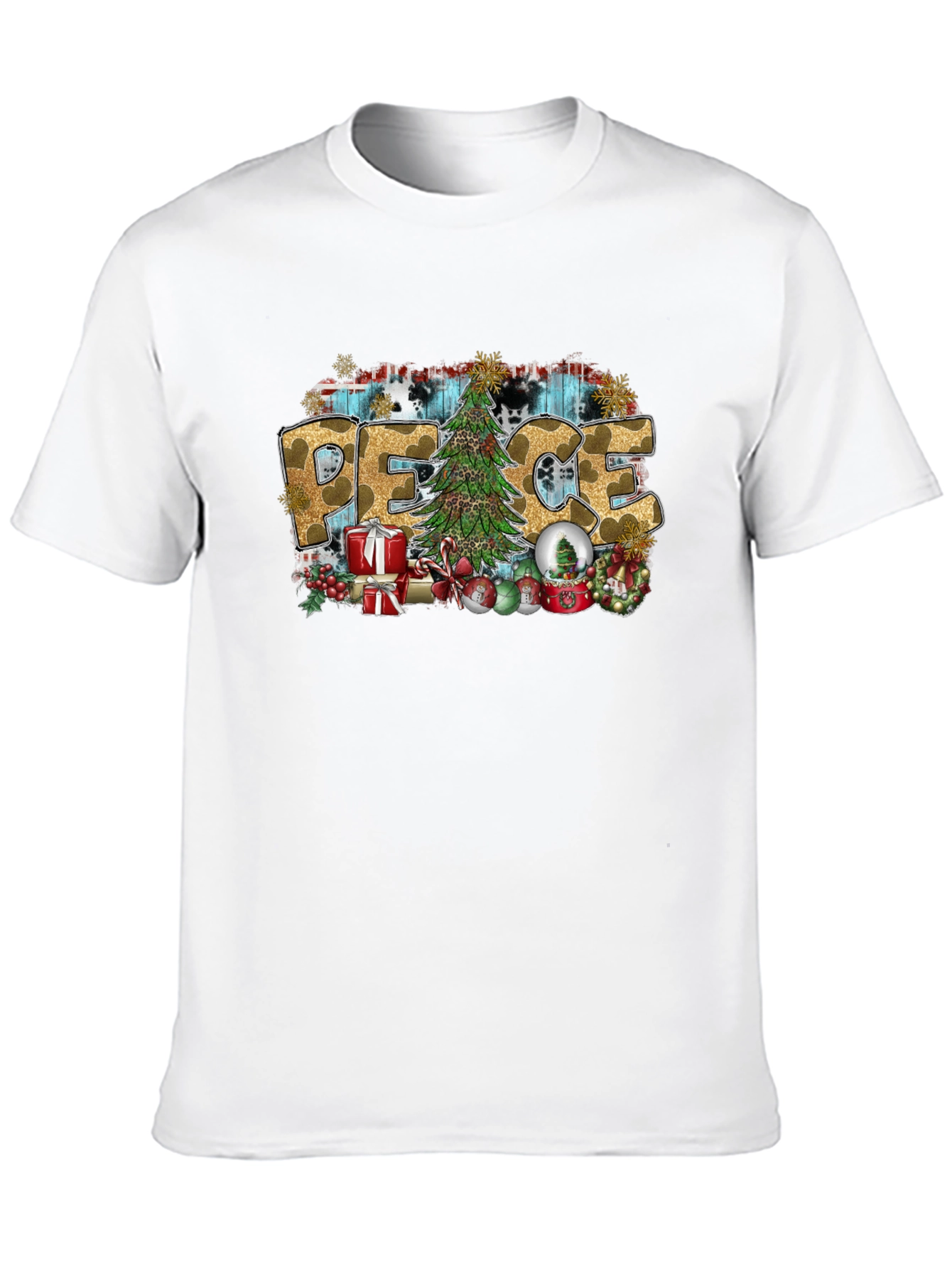 Peace Christmas Graphic T-Shirt