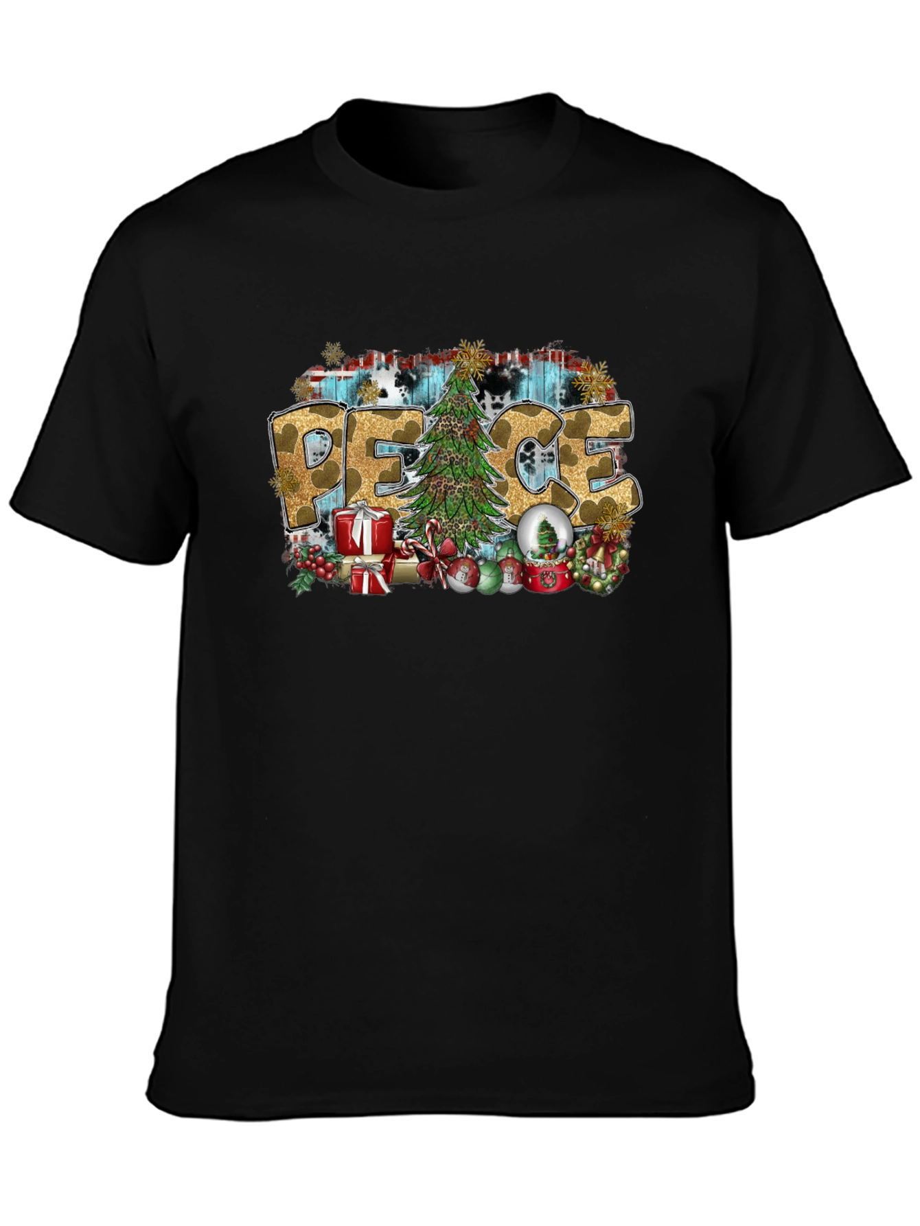 Peace Christmas Graphic T-Shirt