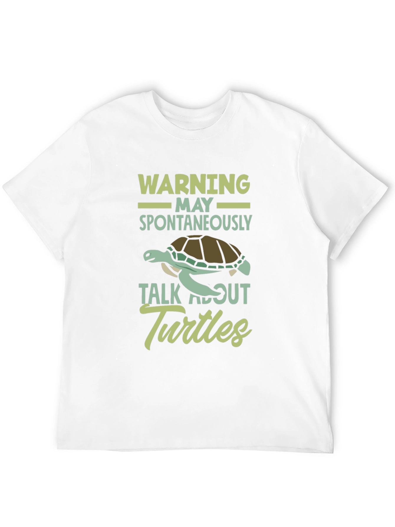 Warning May Spontaneously Talk About Turtles T-Shirt