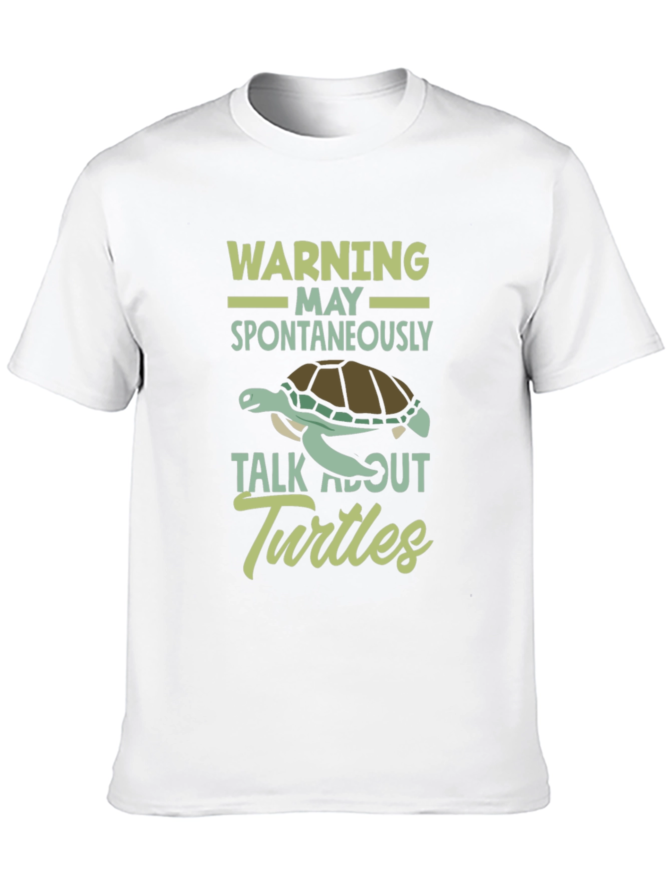 Warning May Spontaneously Talk About Turtles T-Shirt
