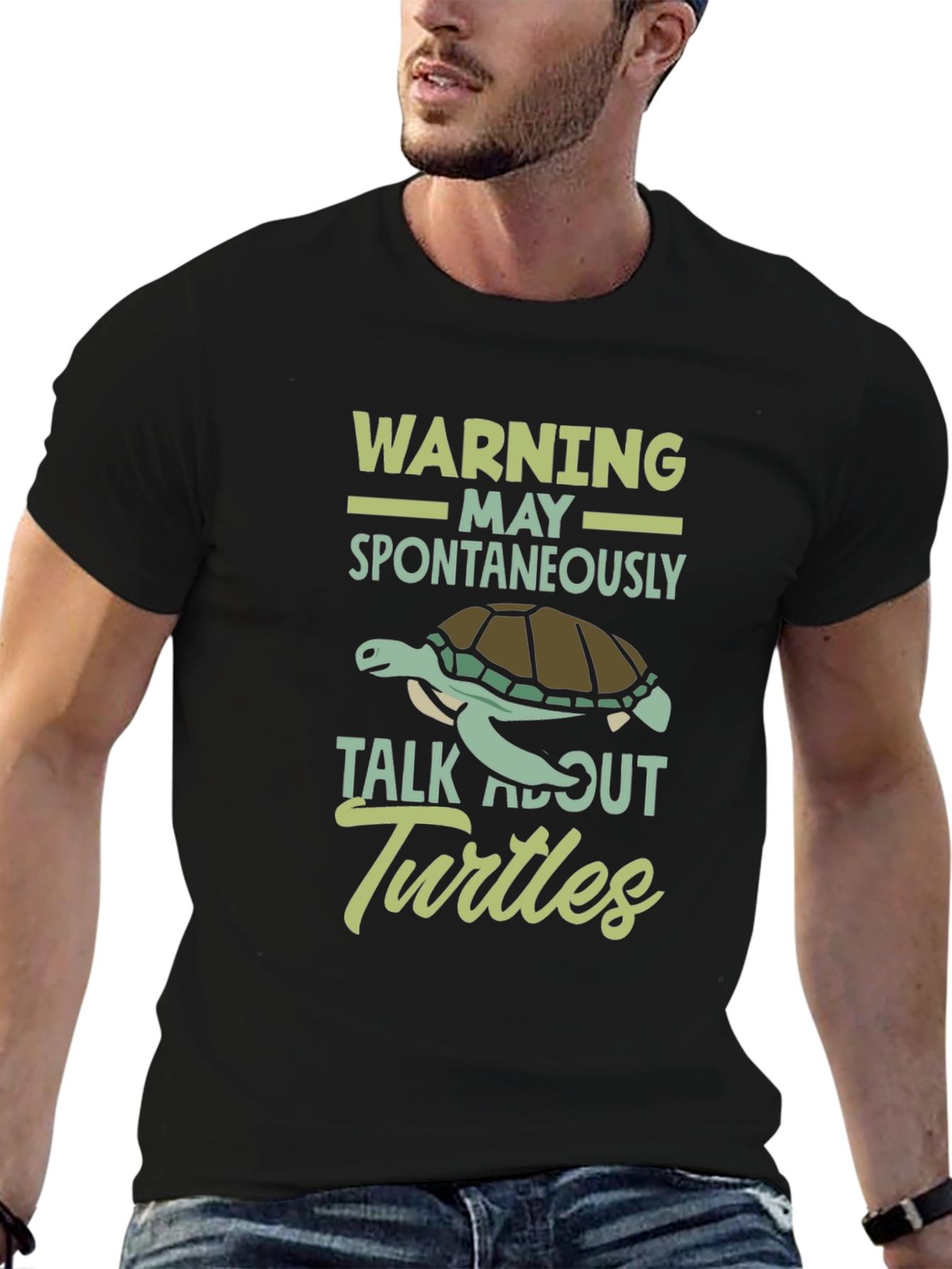 Warning May Spontaneously Talk About Turtles T-Shirt