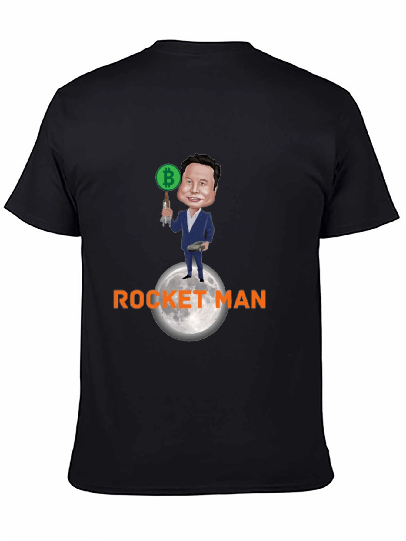 Bitcoin Rocket Man T-Shirt - Elon Musk
