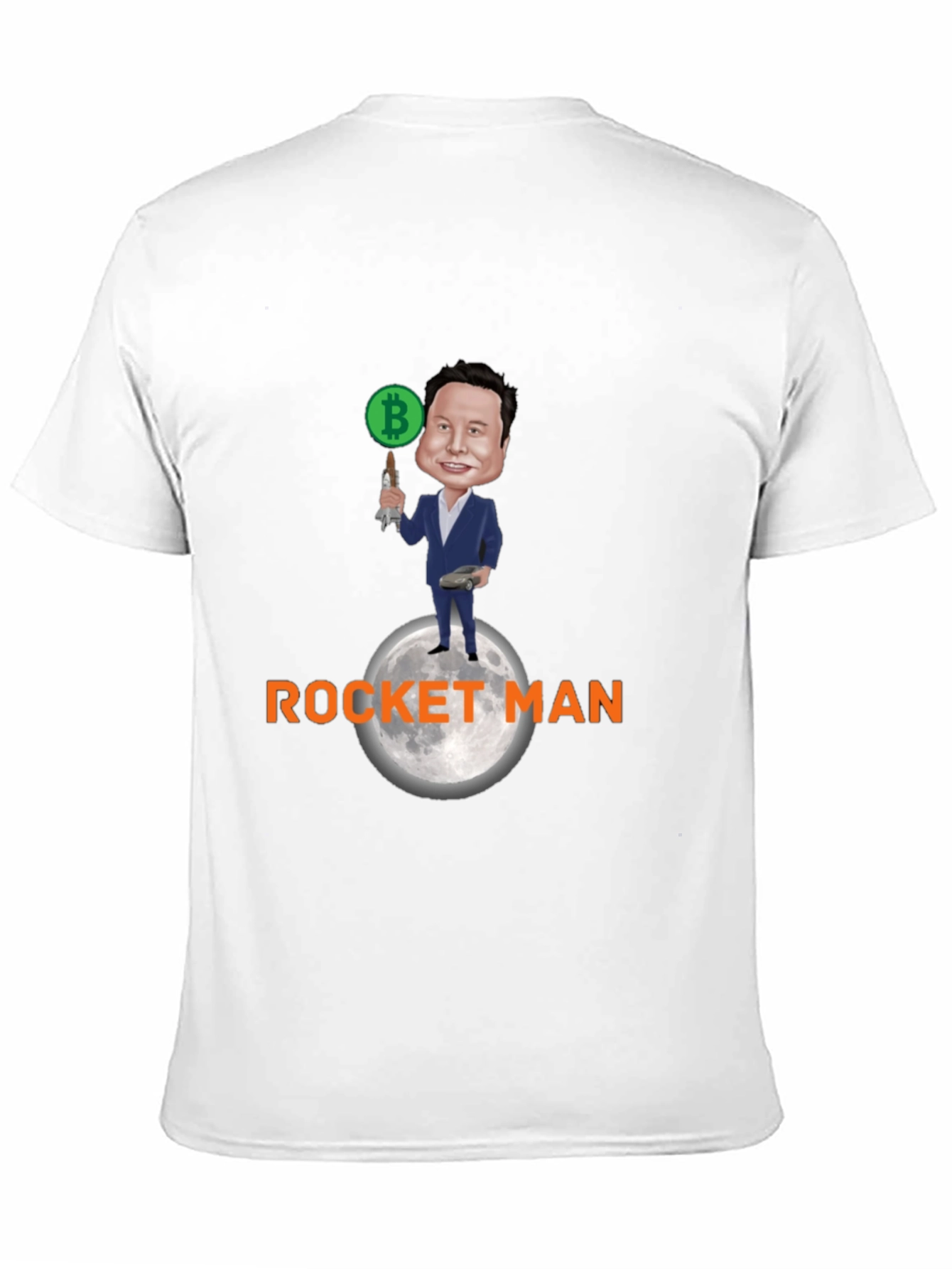 Bitcoin Rocket Man T-Shirt - Elon Musk