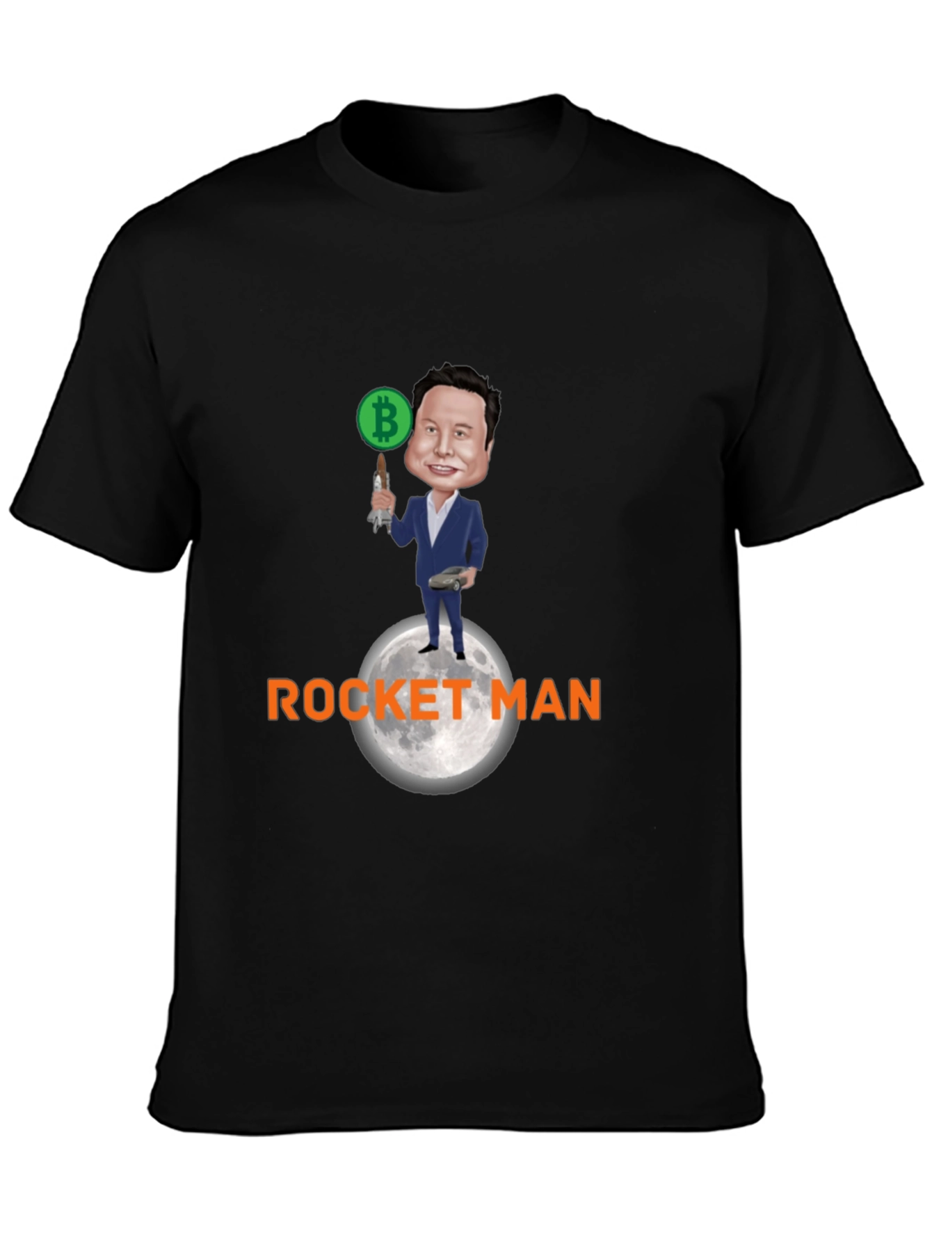 Bitcoin Rocket Man T-Shirt - Elon Musk
