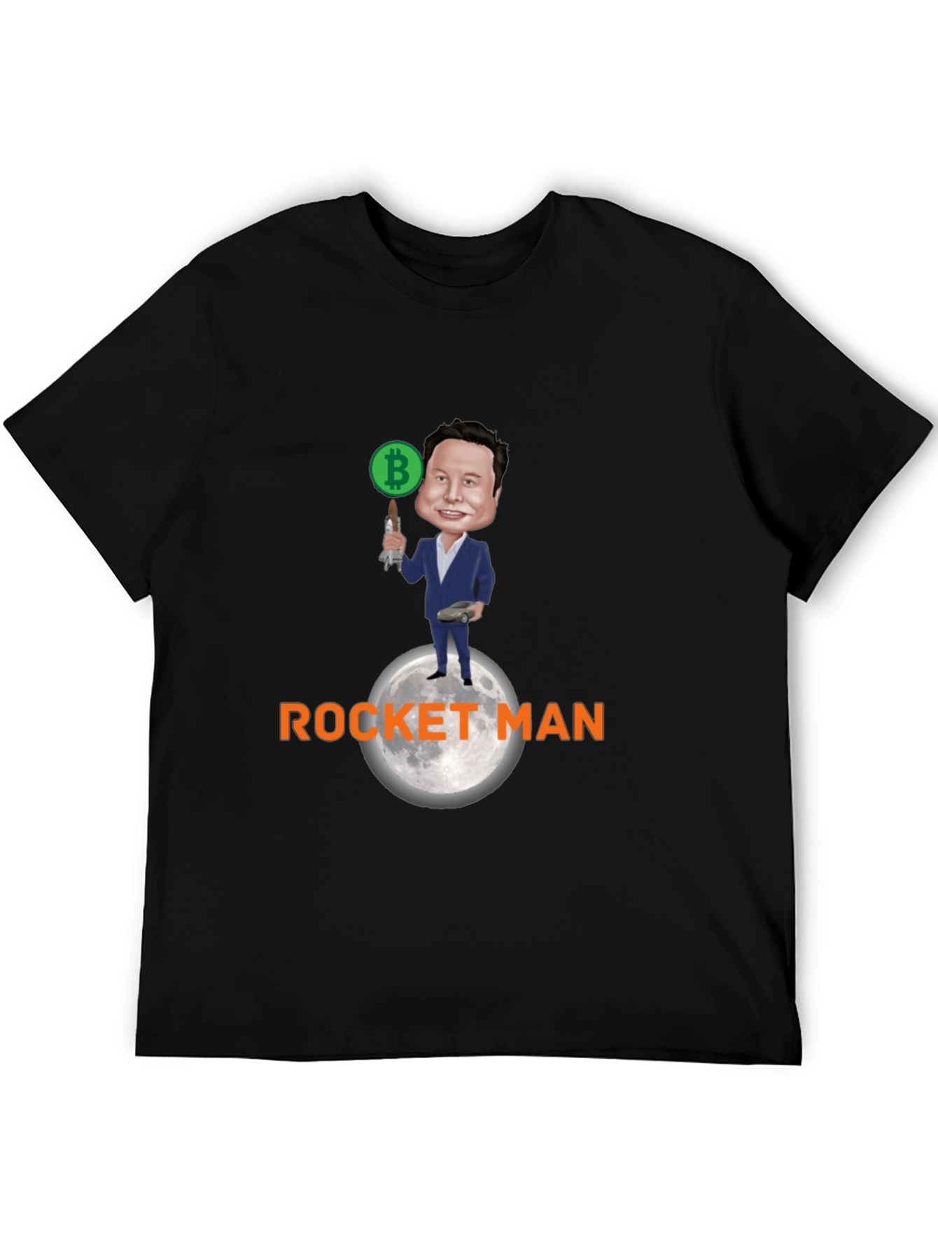 Bitcoin Rocket Man T-Shirt - Elon Musk