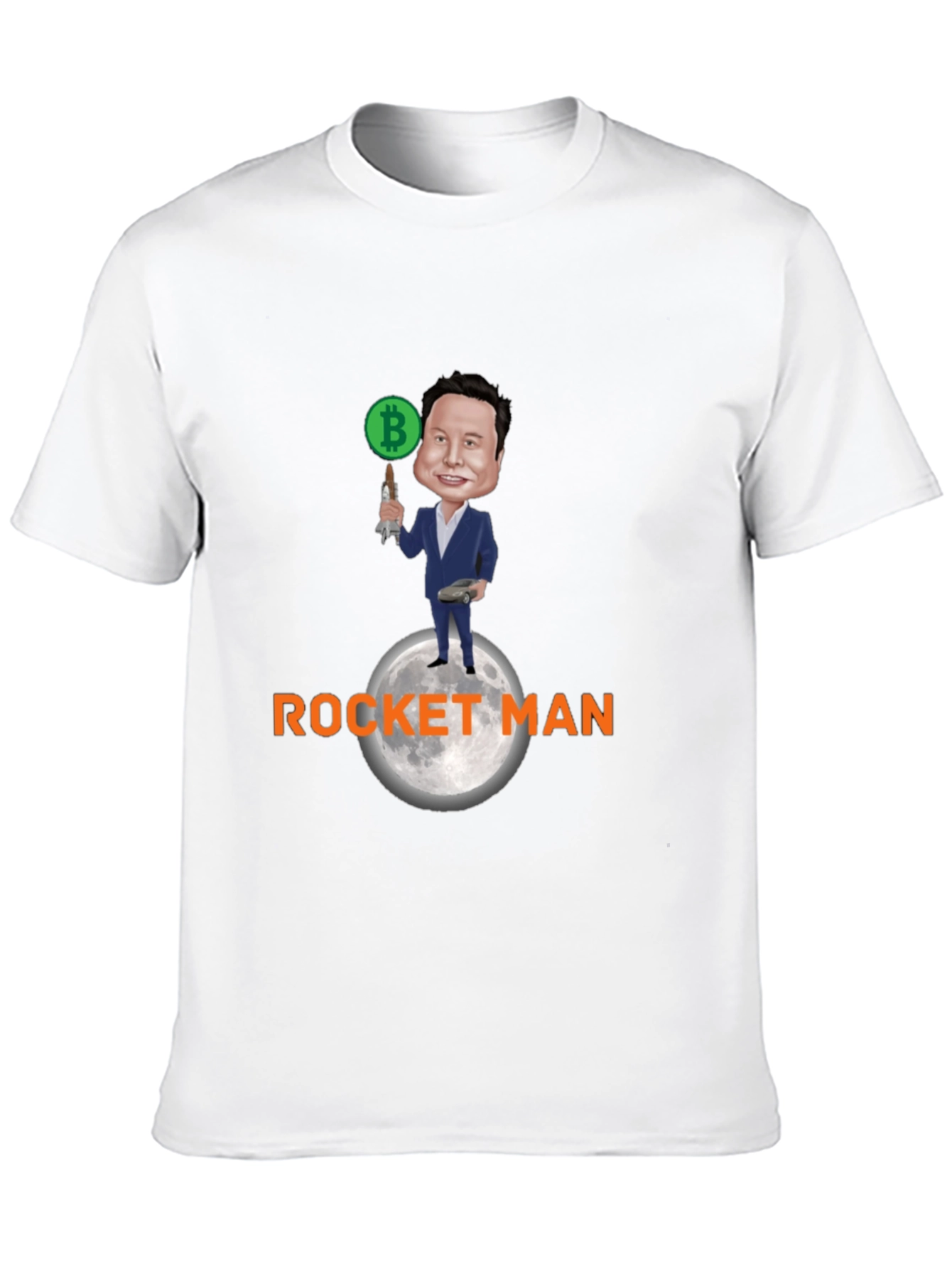 Bitcoin Rocket Man T-Shirt - Elon Musk