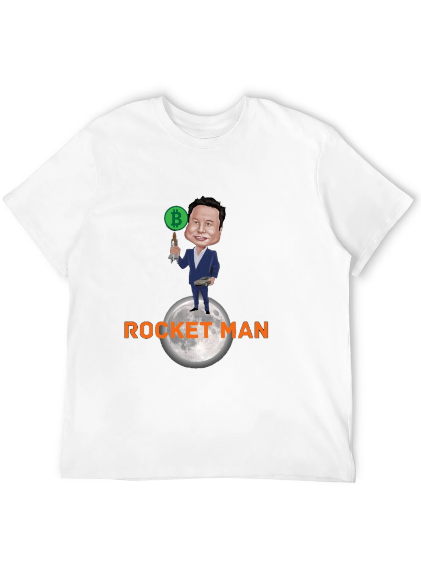 Bitcoin Rocket Man T-Shirt - Elon Musk