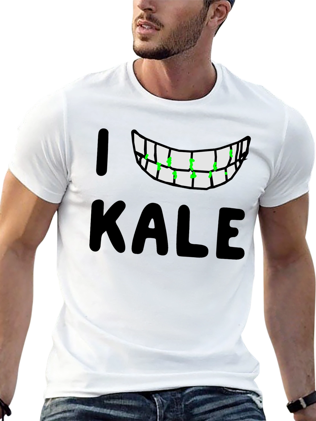I Love Kale T-Shirt - Funny Vegan Graphic Tee