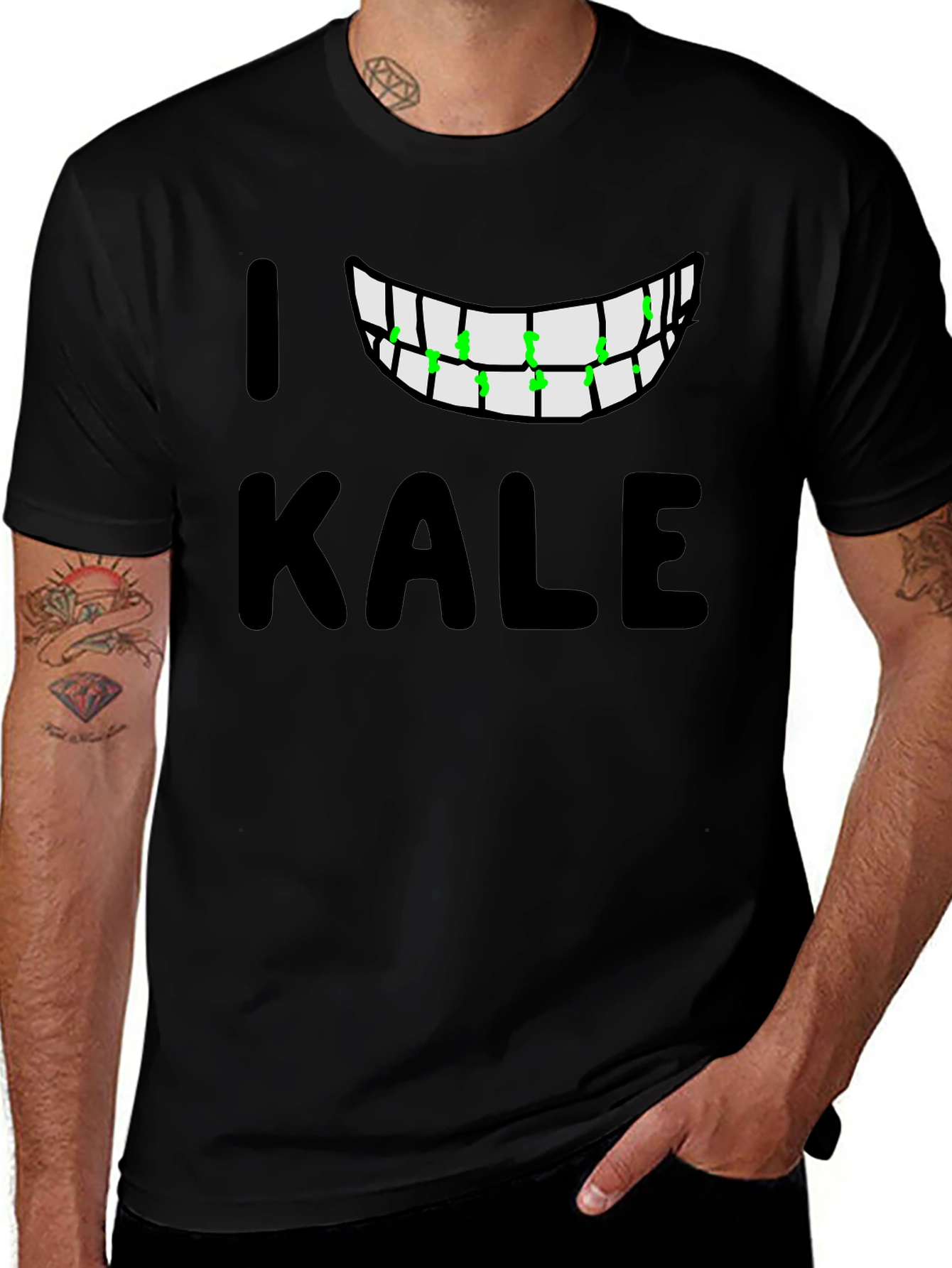 I Love Kale T-Shirt - Funny Vegan Graphic Tee