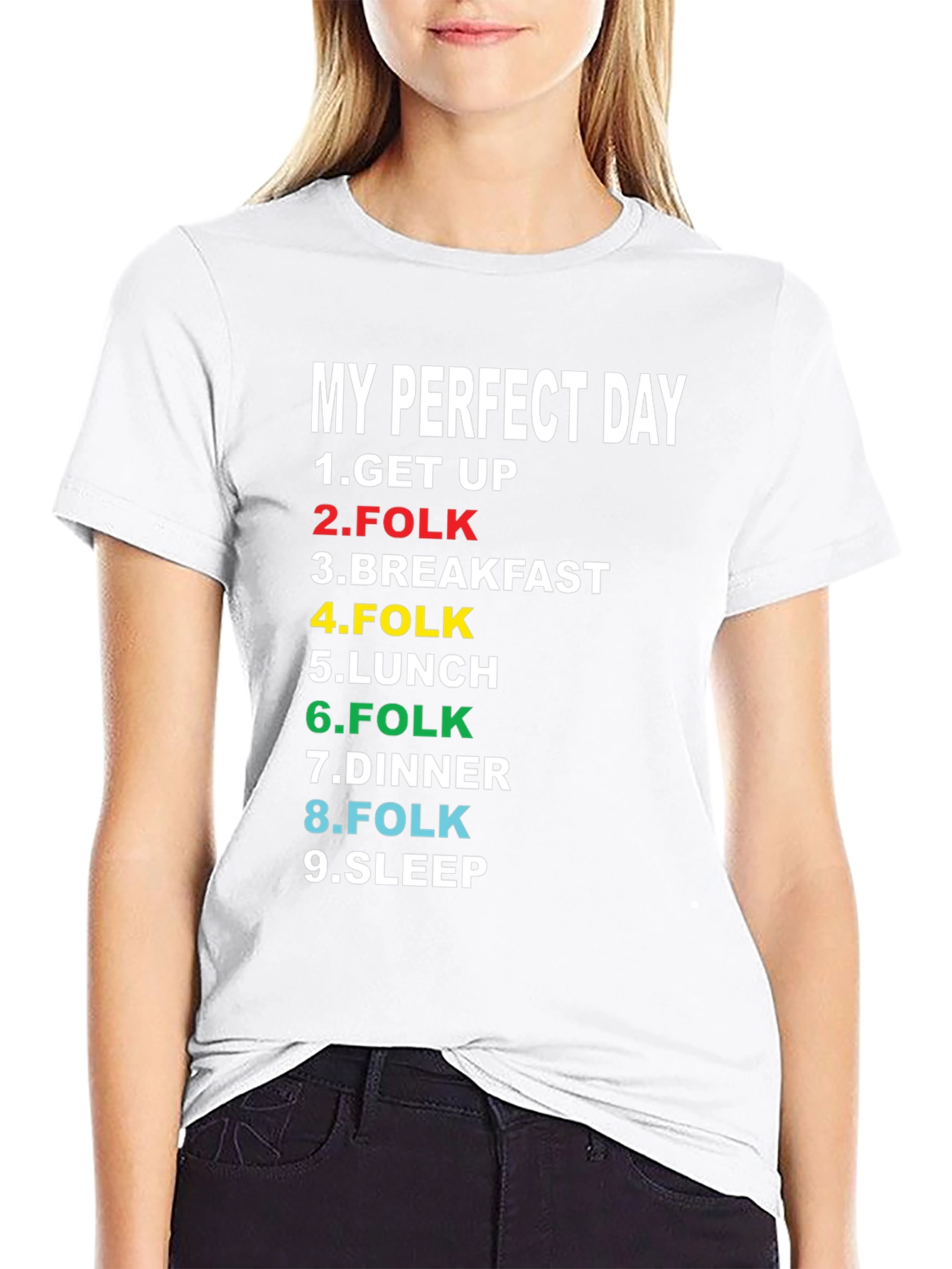 My Perfect Day Folk Music Lover T-Shirt
