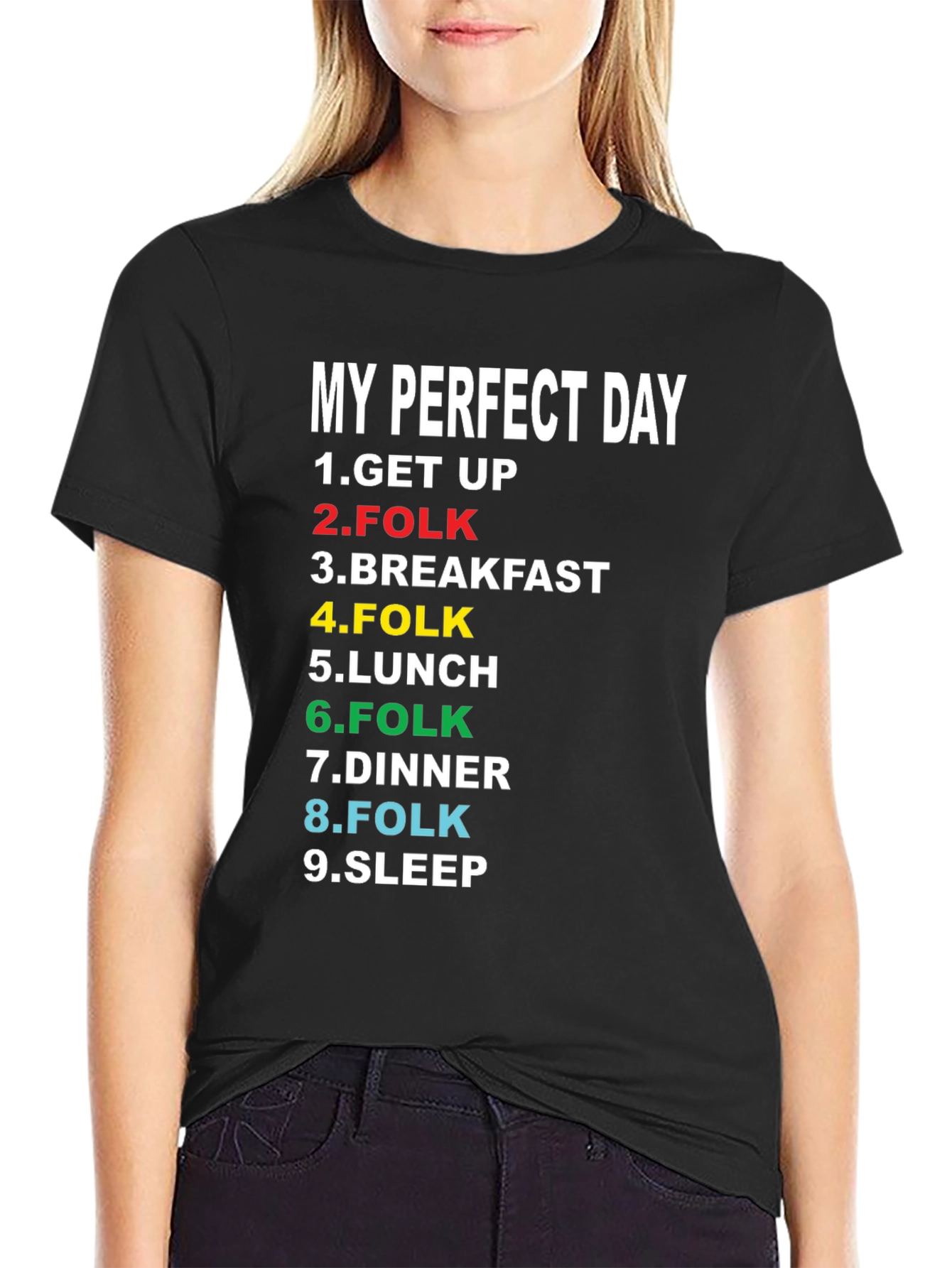 My Perfect Day Folk Music Lover T-Shirt