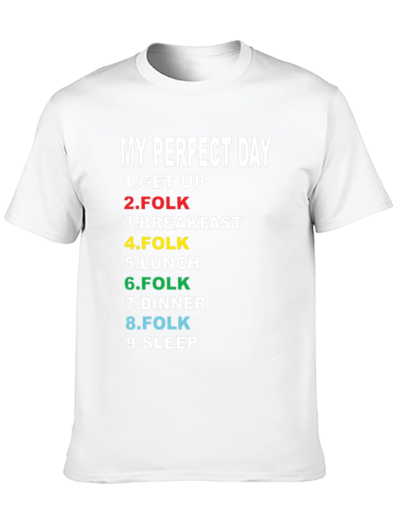 My Perfect Day Folk Music Lover T-Shirt