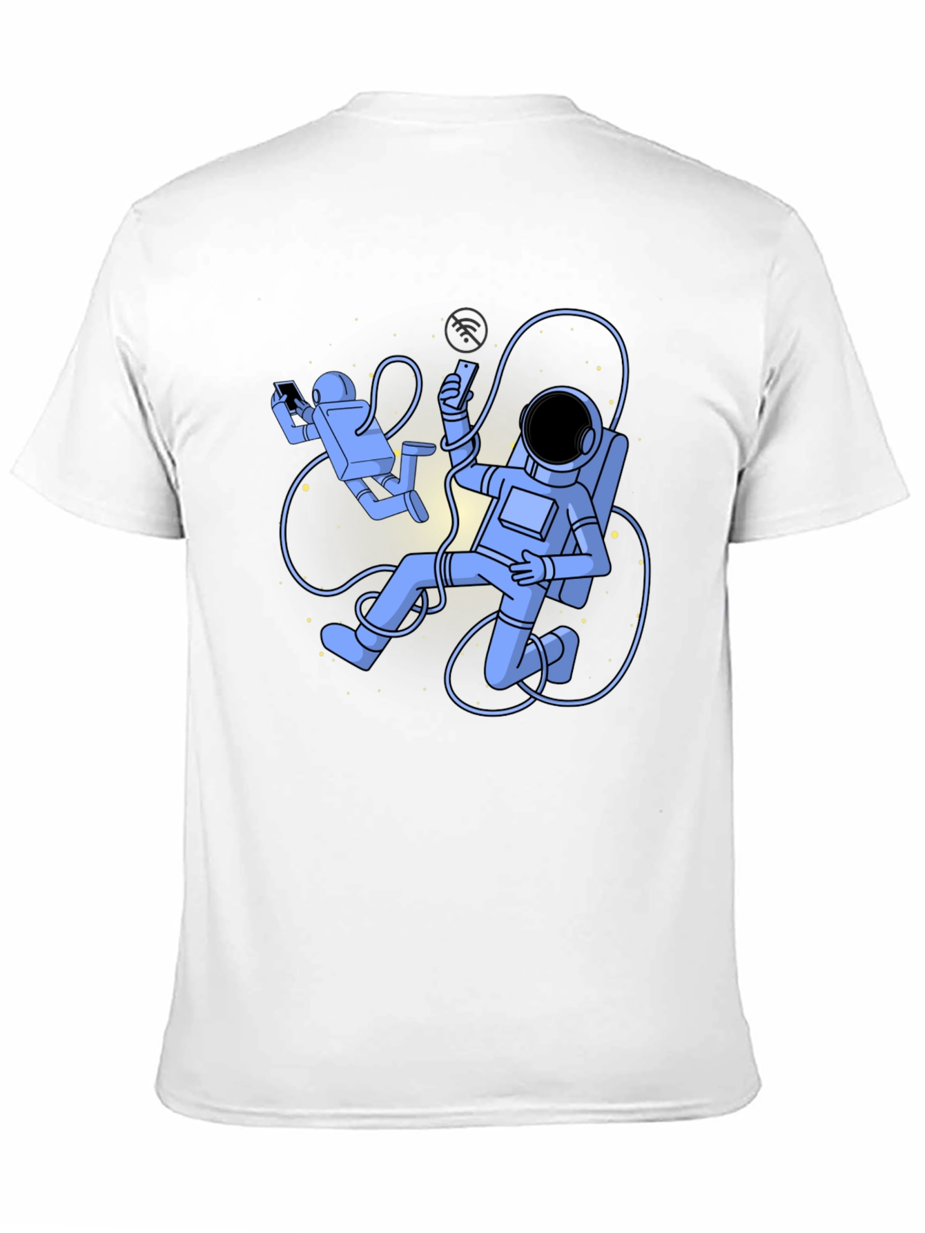 Astronauts On Black T-Shirt