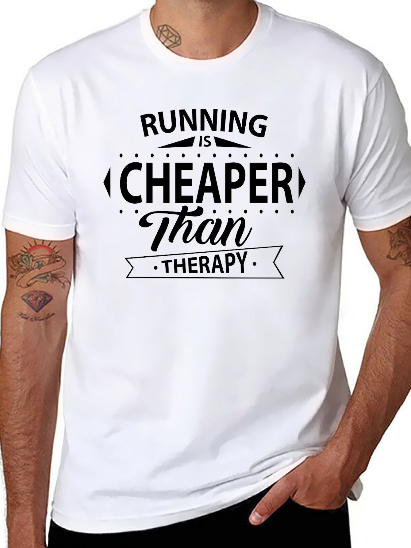 Running Is Cheaper Than Therapy T-Shirt