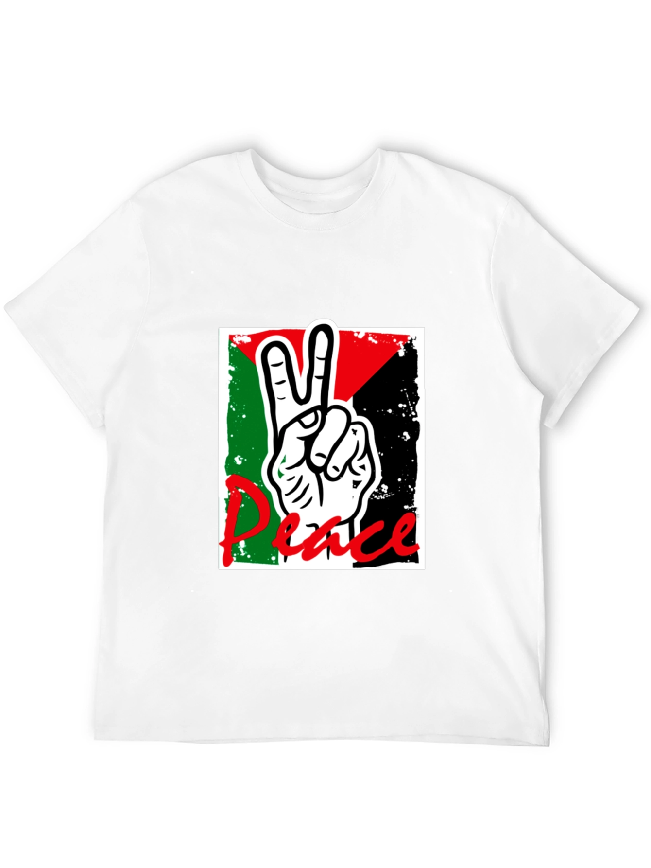 Peace Sign Palestine Flag T-Shirt