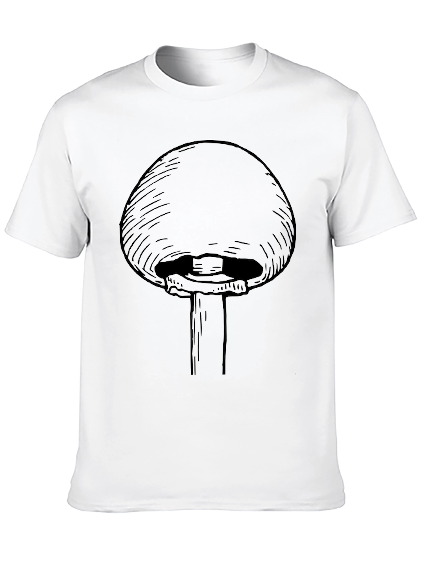 Mushroom Graphic T-Shirt - Unisex Black Tee