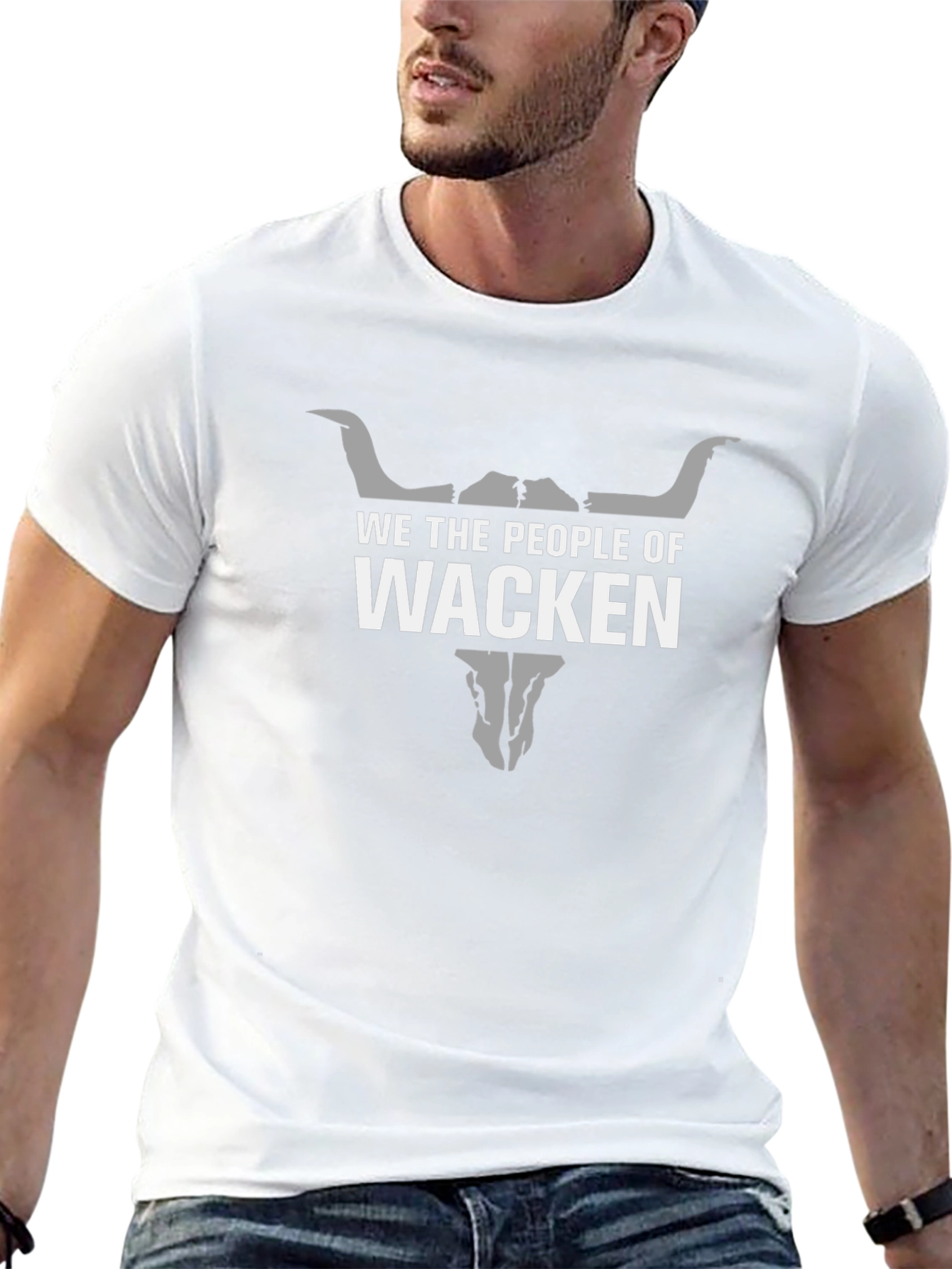 Wacken Bull Skull Graphic T-Shirt