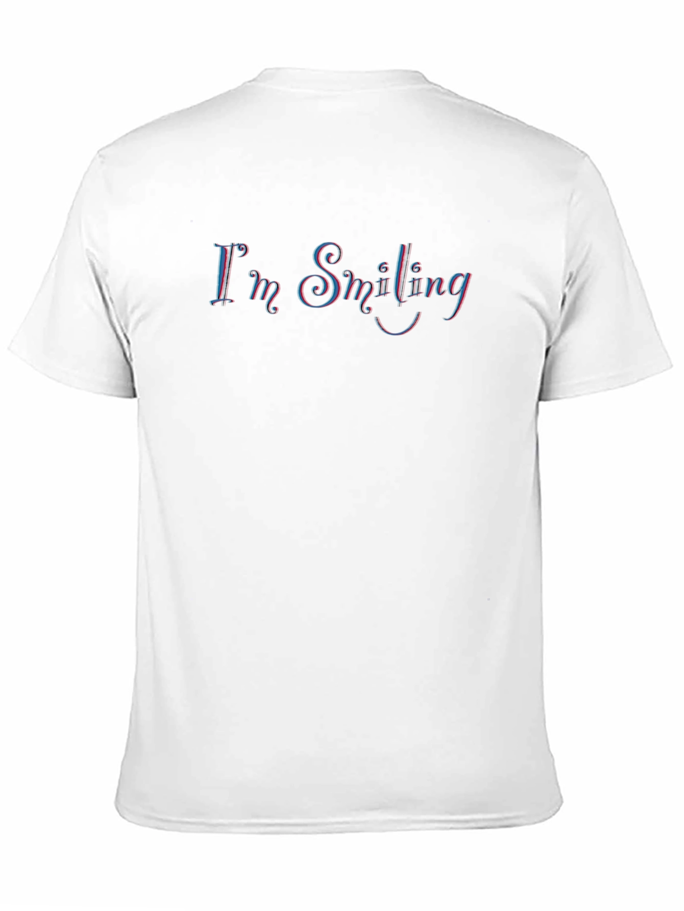 Im Smiling Graphic Print Black T-Shirt