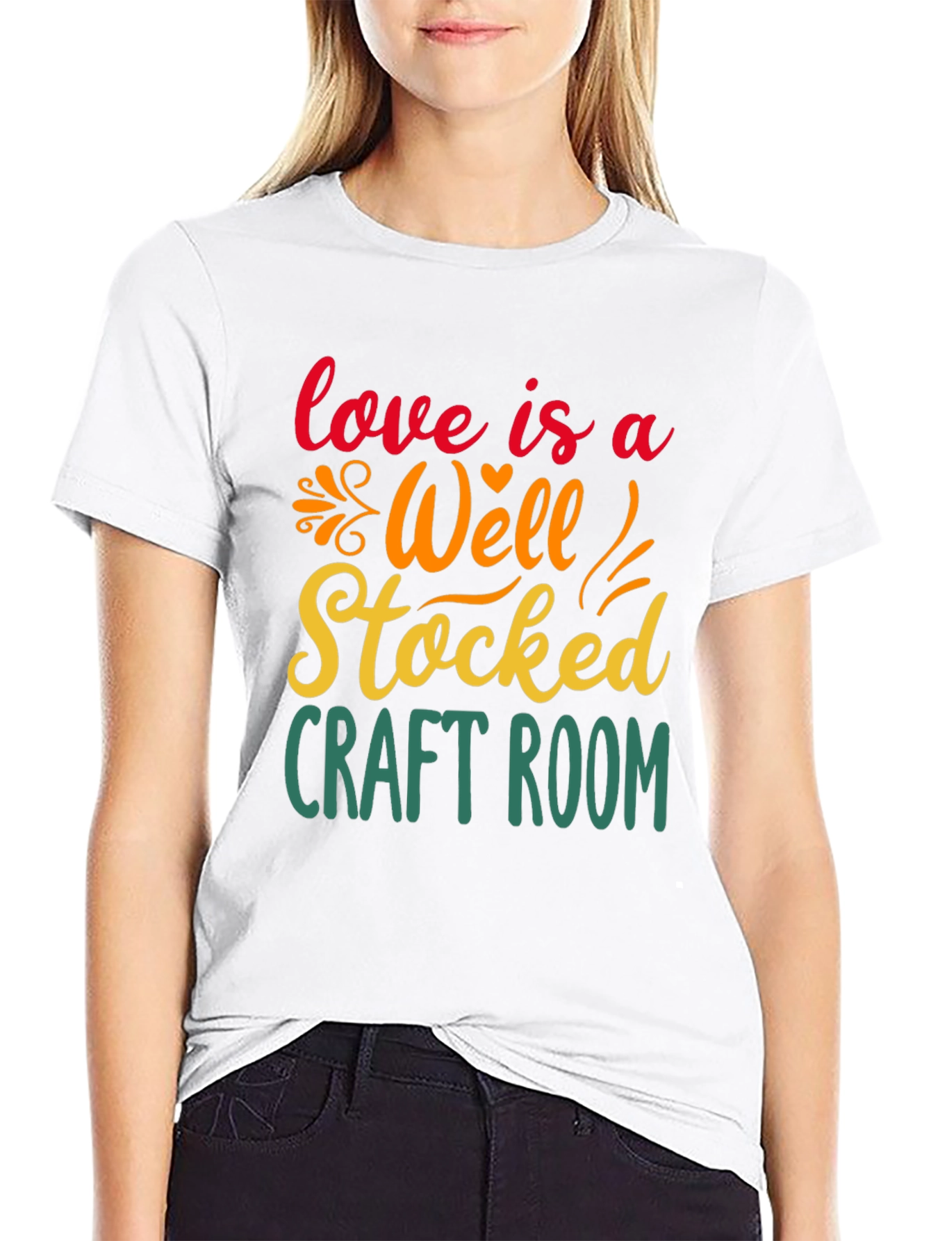 Craft Room Lover T-Shirt - Black