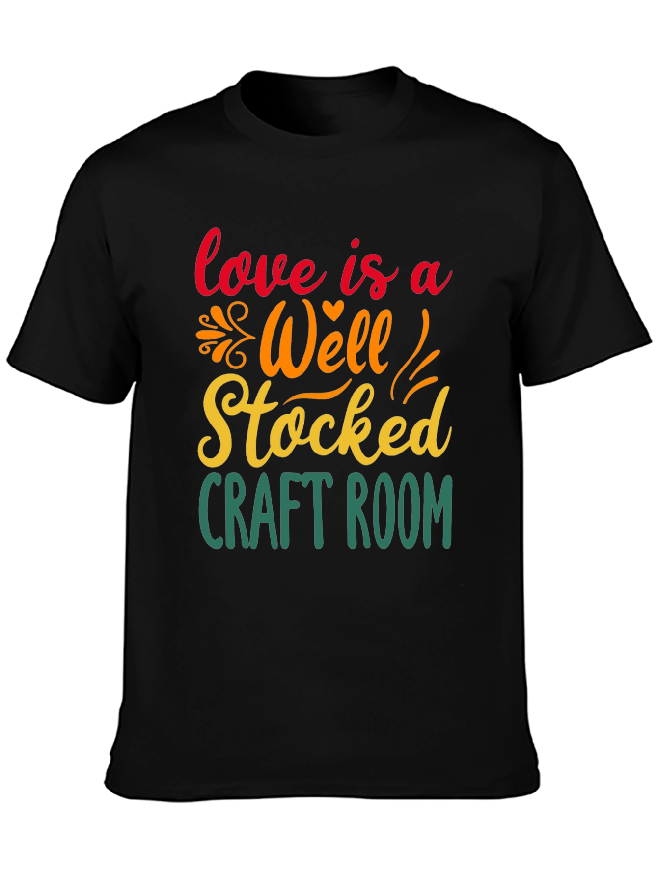 Craft Room Lover T-Shirt - Black