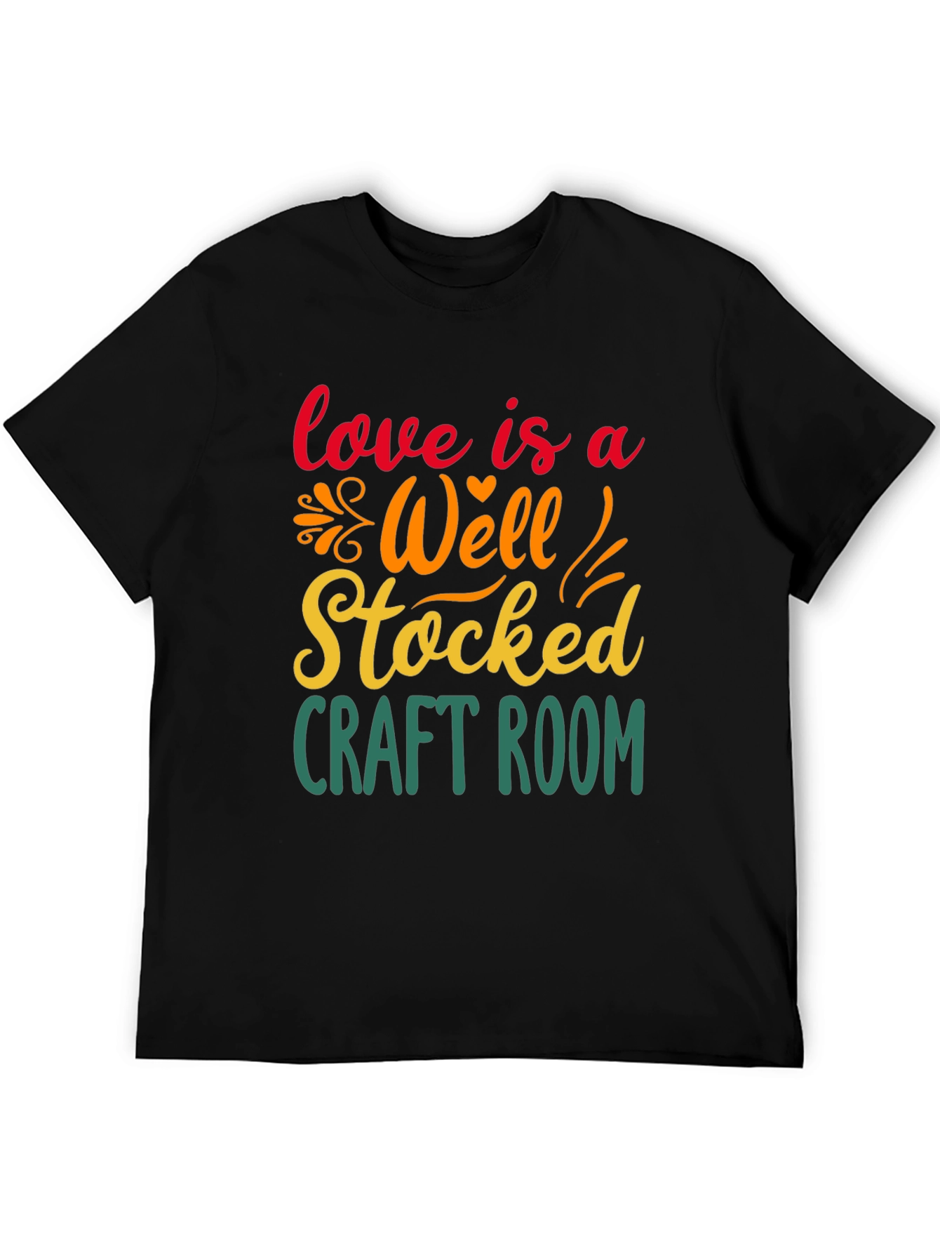 Craft Room Lover T-Shirt - Black
