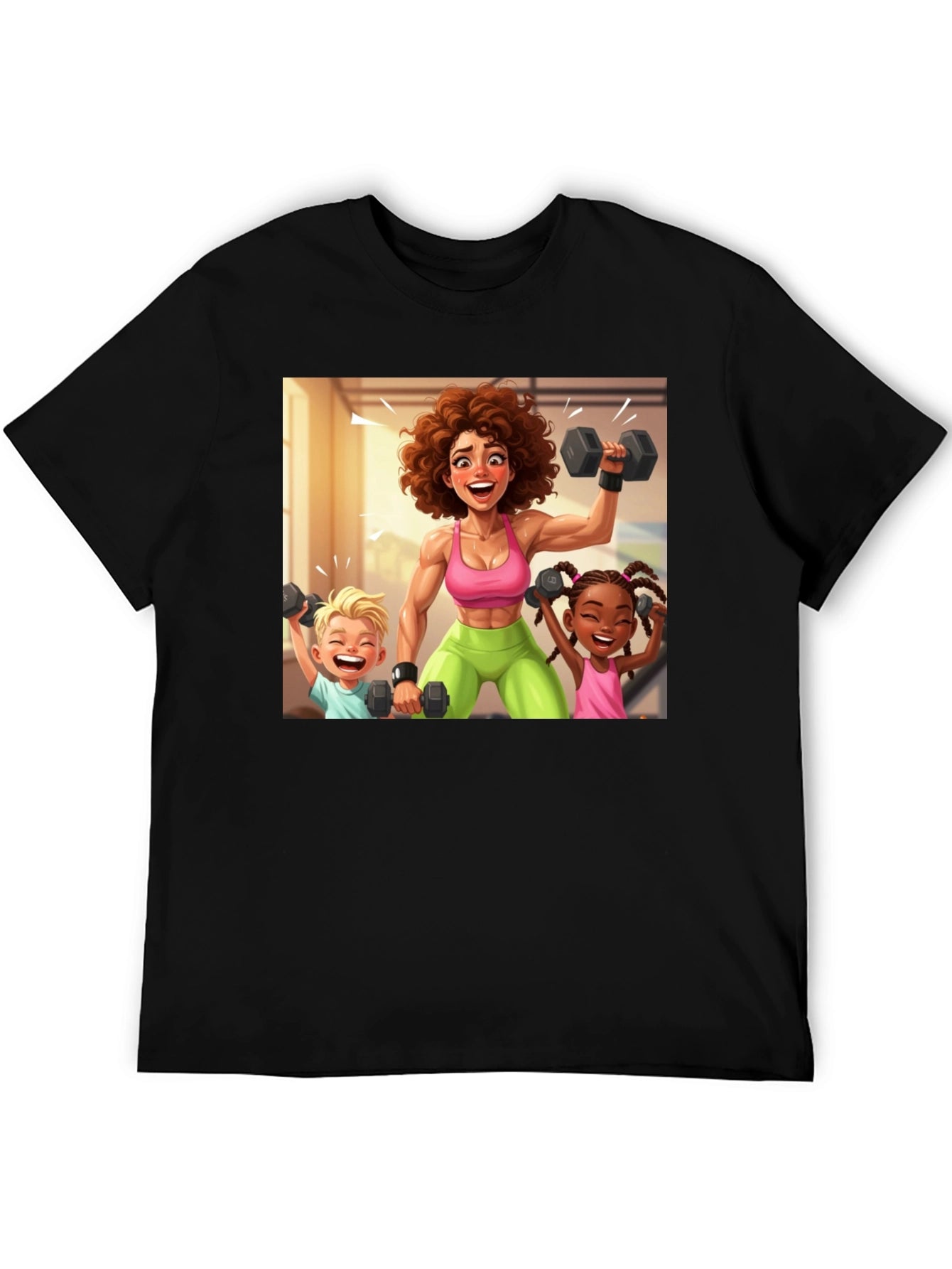 Workout Mom & Kids Graphic Tee