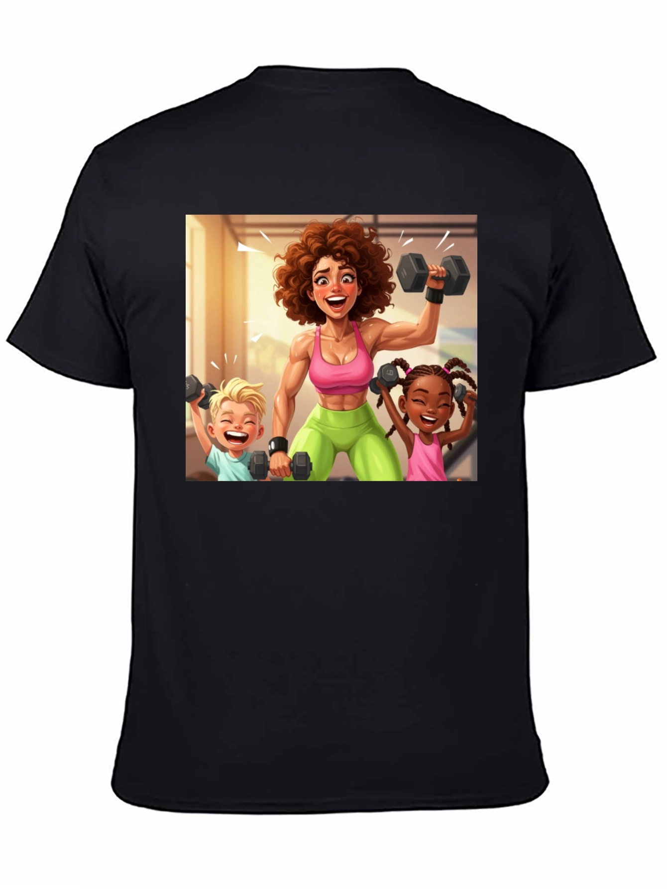 Workout Mom & Kids Graphic Tee