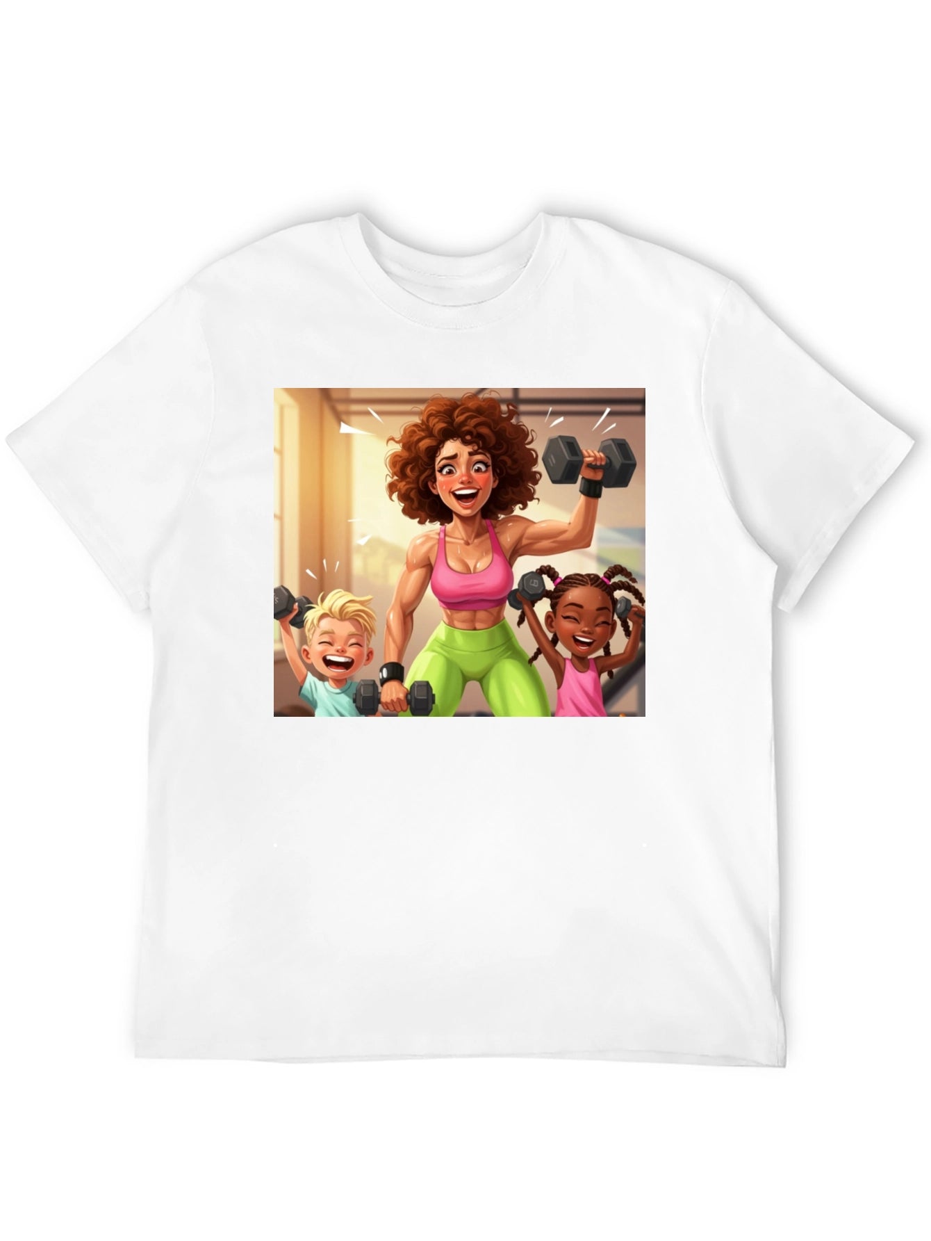 Workout Mom & Kids Graphic Tee