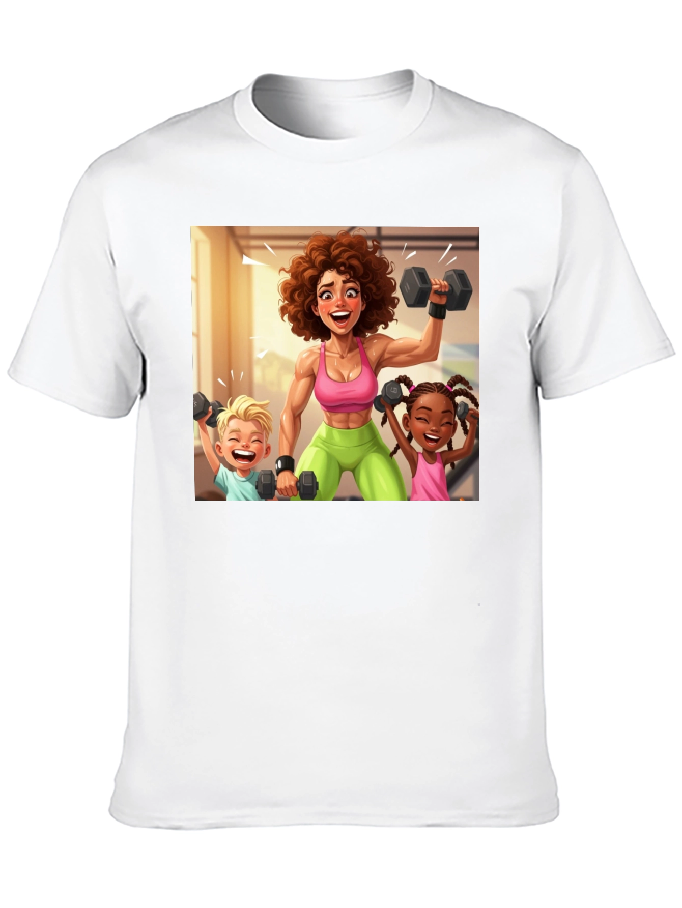 Workout Mom & Kids Graphic Tee