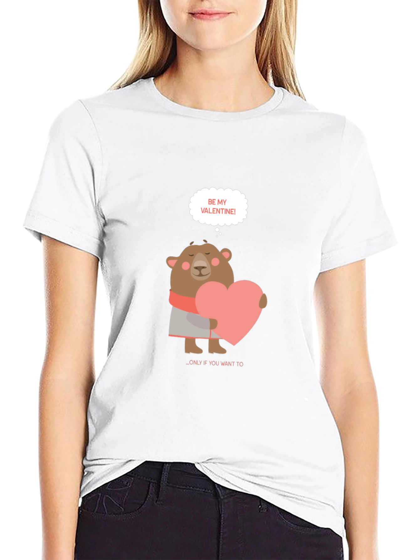 Be My Valentine Bear Graphic Tee