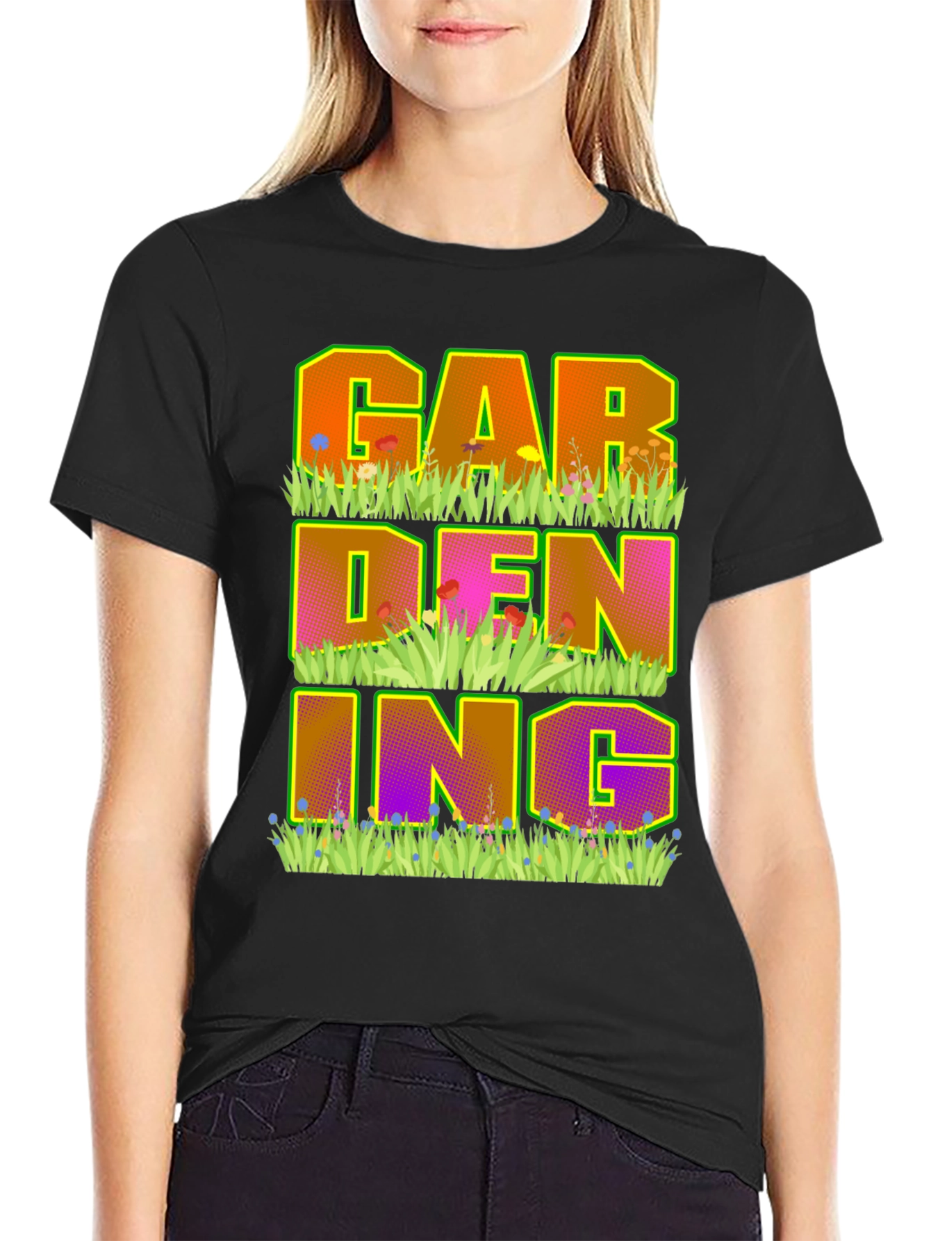 Gardening Graphic Tee - Black
