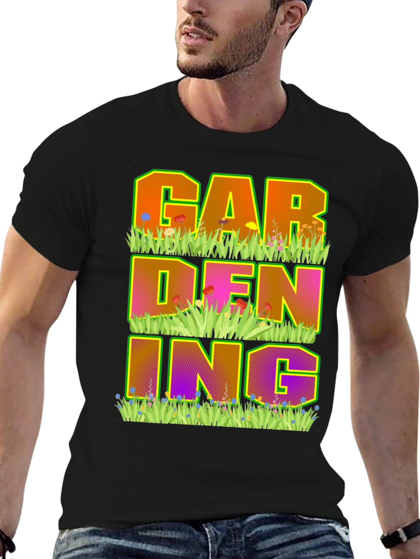 Gardening Graphic Tee - Black