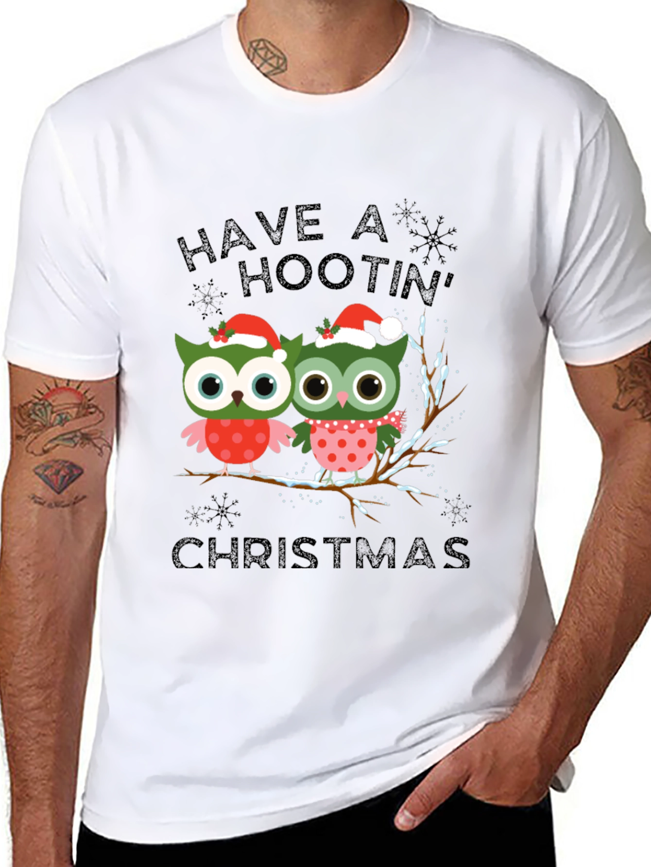 Have A Hootin Christmas Owl T-Shirt