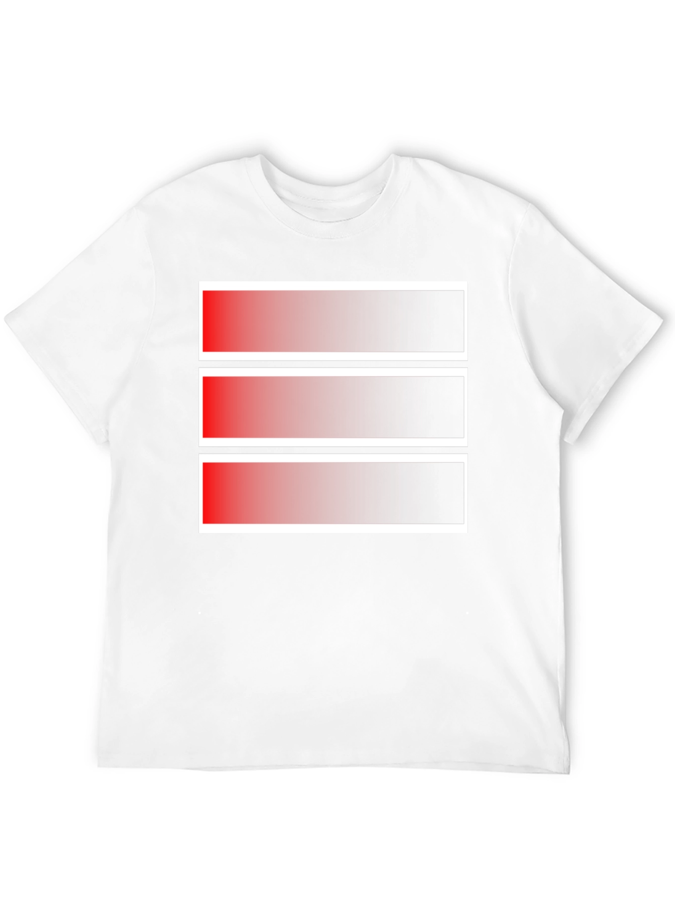 Gradient Stripe Graphic Tee - Modern Style
